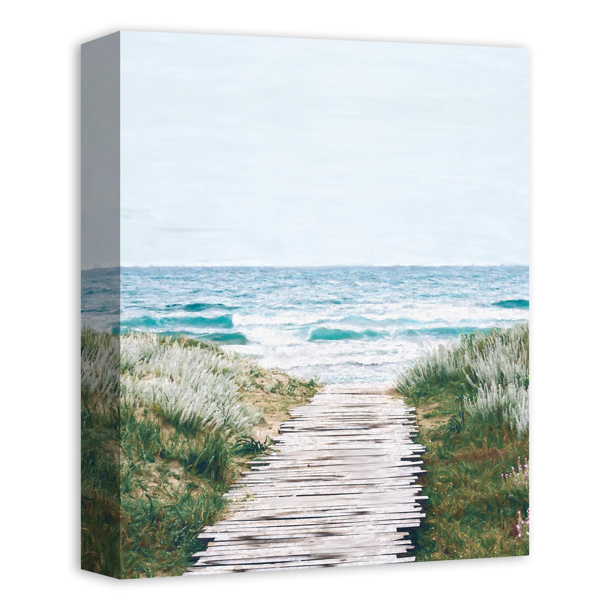 Beach Boardwalk 11 x 14 Canvas Wall Art