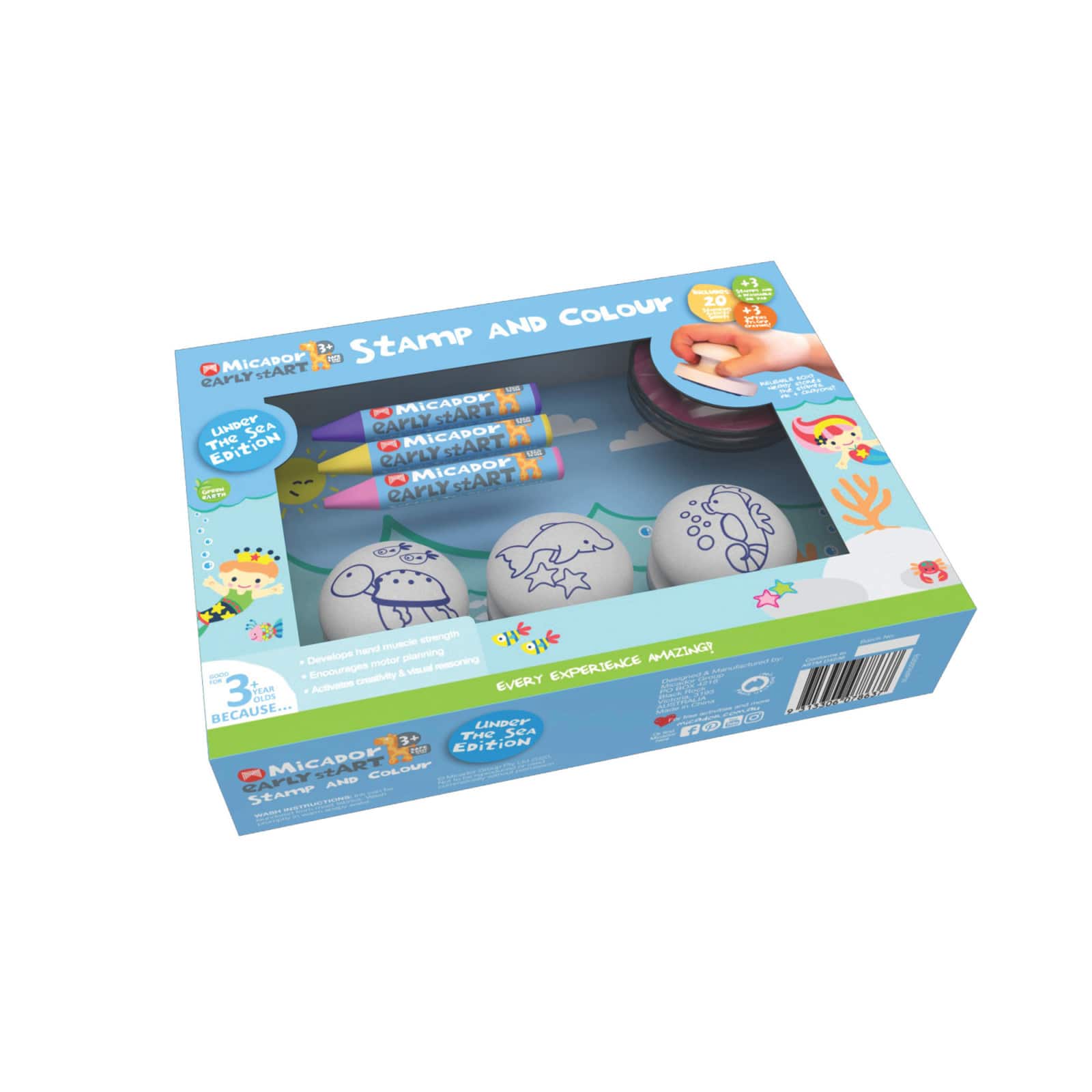 Micador&#xAE; Early Start&#xAE; Under the Sea Stamp &#x26; Color Set
