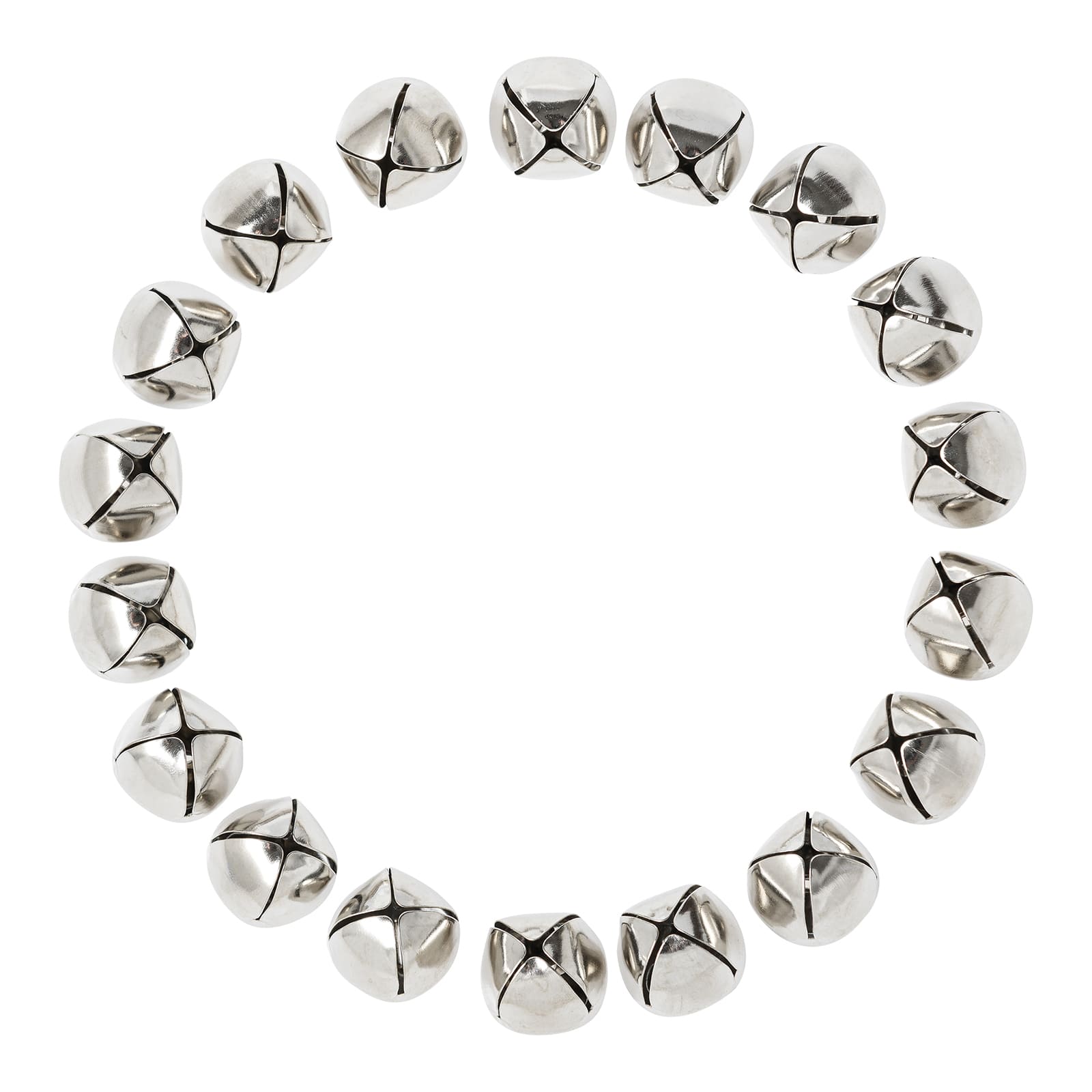 12 Packs: 38 ct. (456 total) 18mm Silver Jingle Bells by Creatology&#x2122;