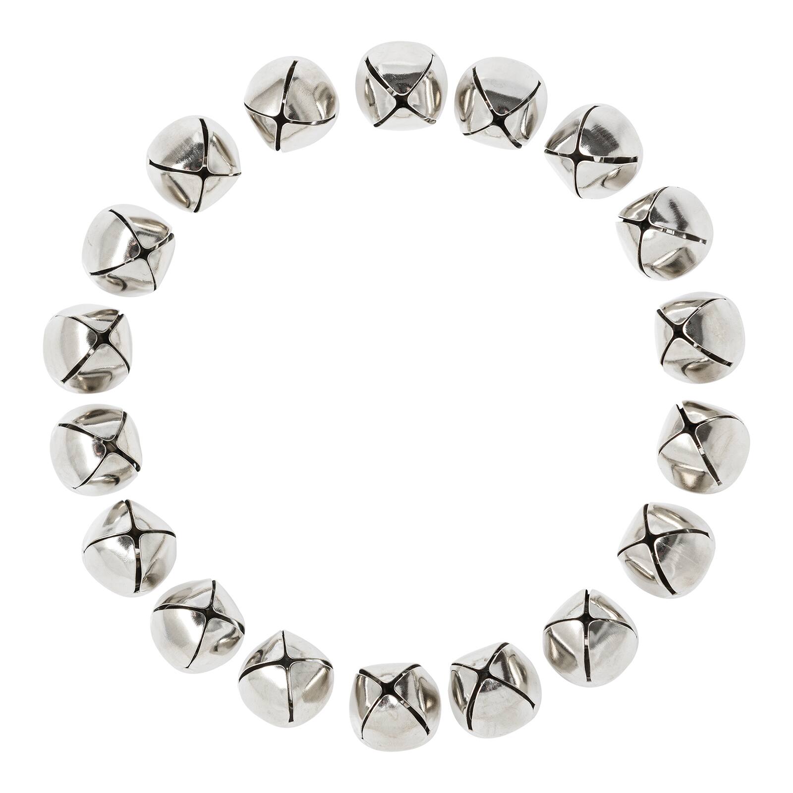 12 Packs: 38 ct. (456 total) 18mm Silver Jingle Bells by Creatology™