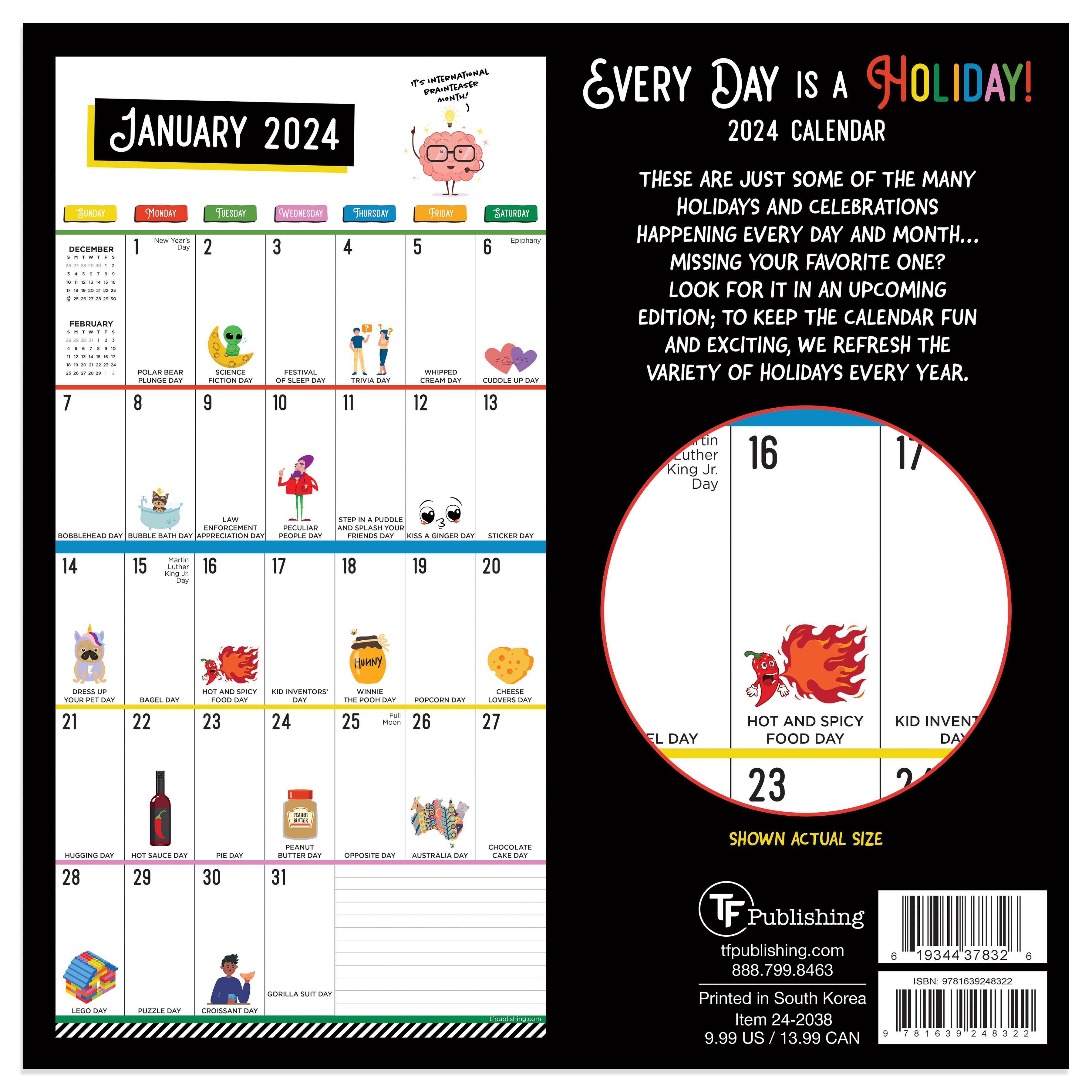 TF Publishing 2024 Every Day&#x27;s A Holiday Mini Calendar