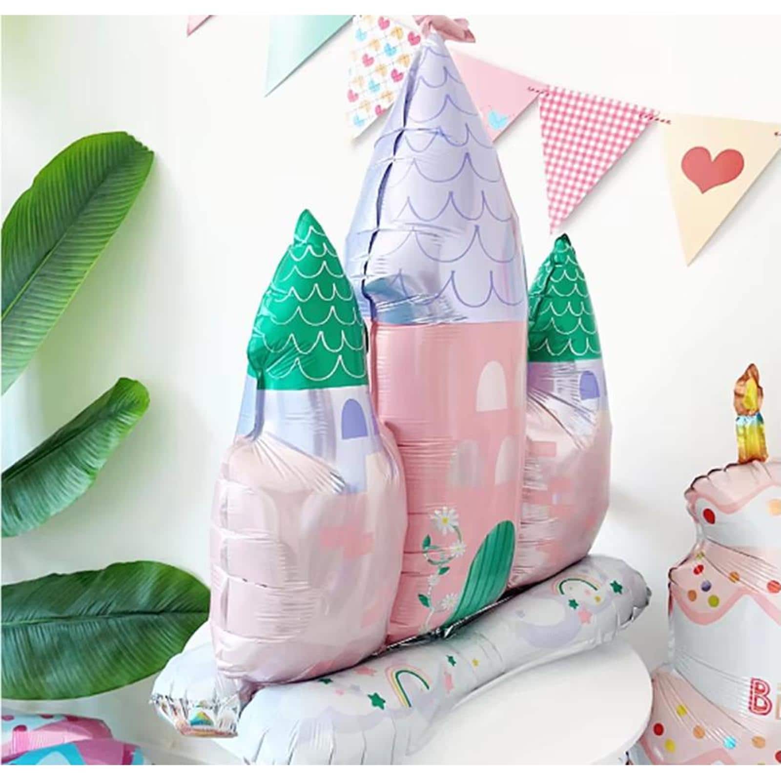 3ft. Fairy Castle Standing Foil Balloon Decoration