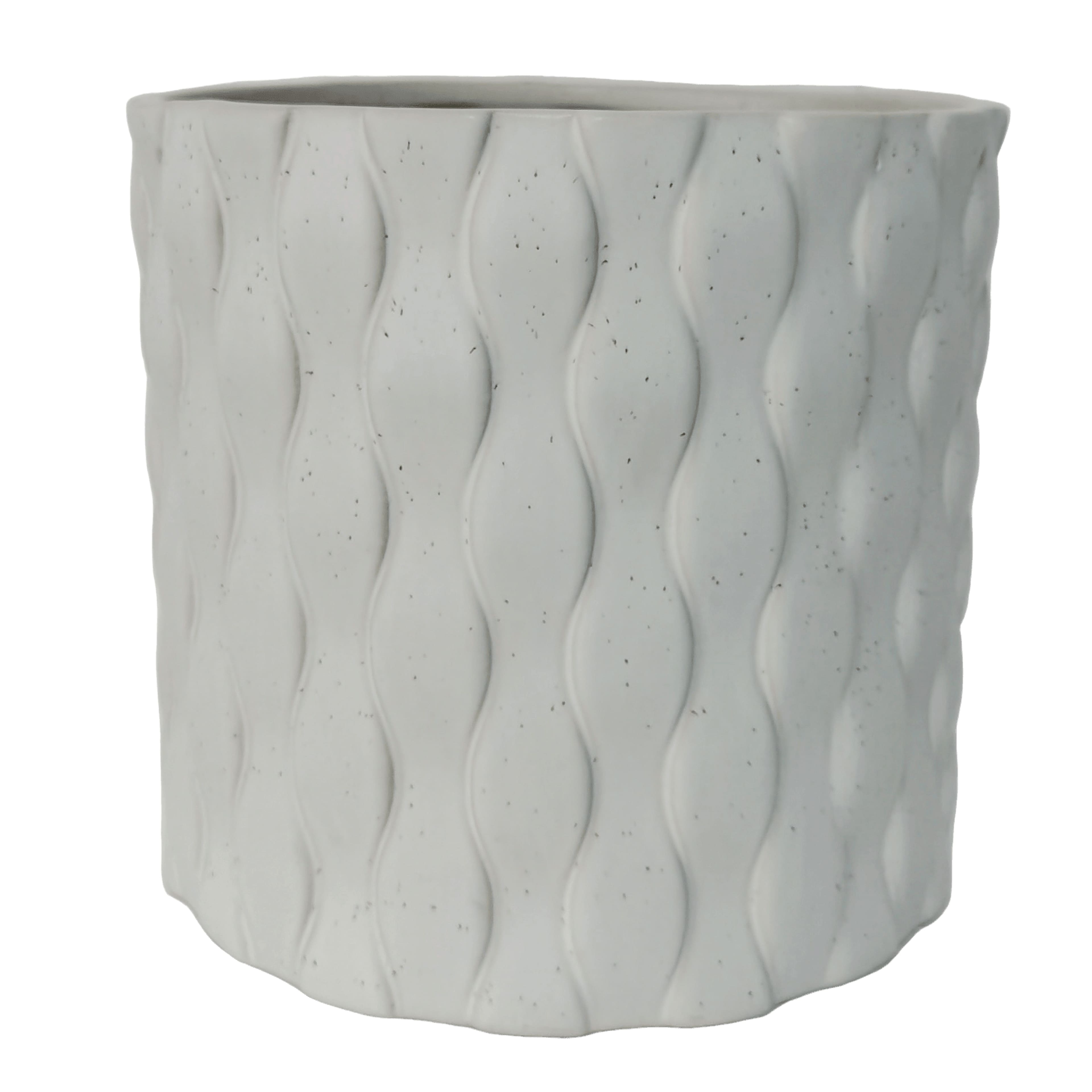 8&#x22; White Specked Ceramic Planter by Ashland&#xAE;