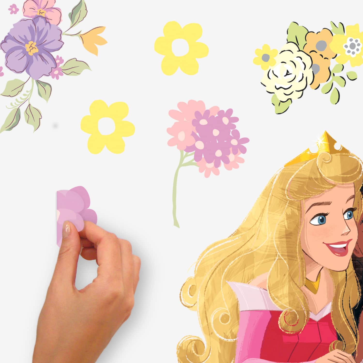 RoomMates Disney Princesses Peel &#x26; Stick Giant Wall Decal Set with Alphabet