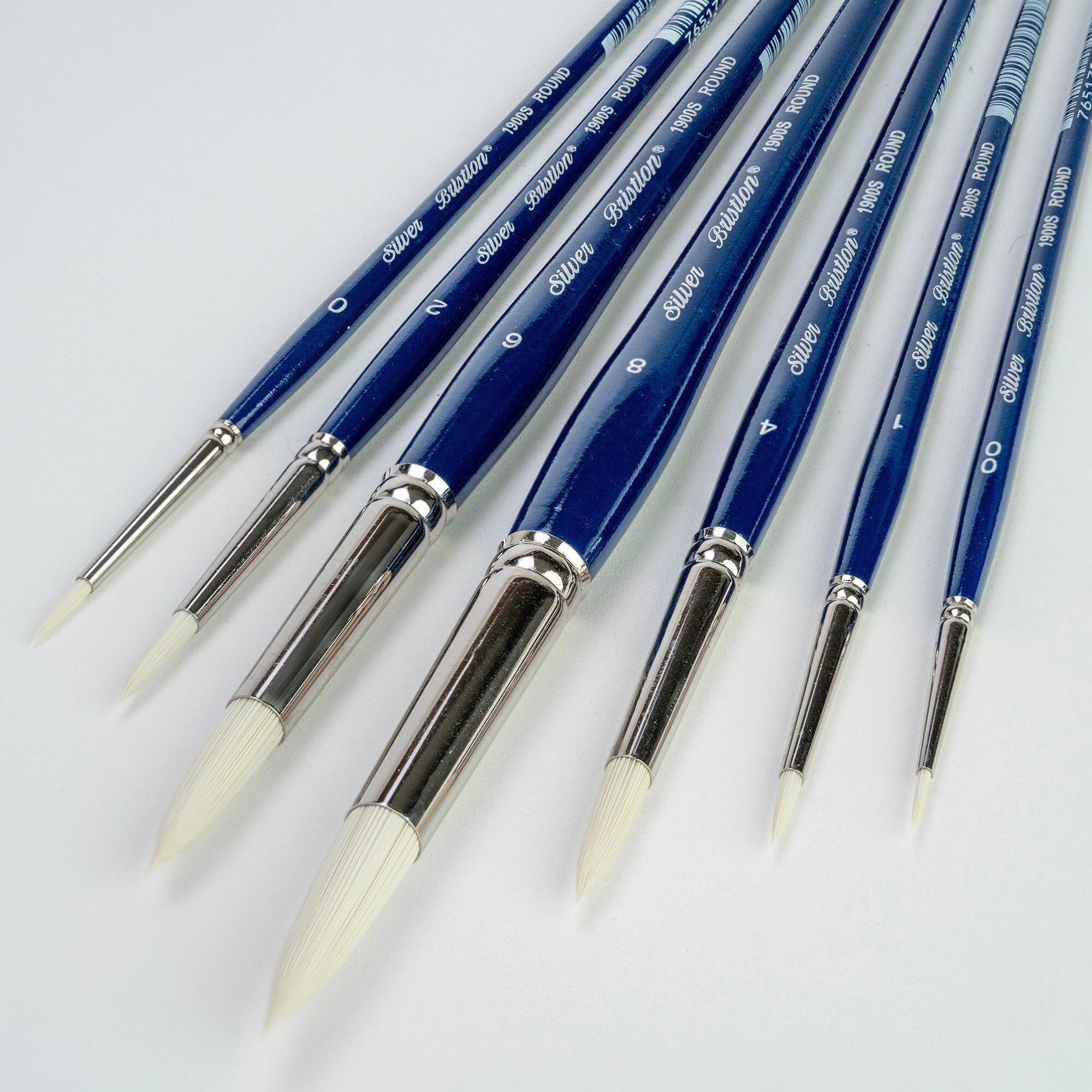 Silver Brush Limited Bristlon Short Handle Round Brushes Set