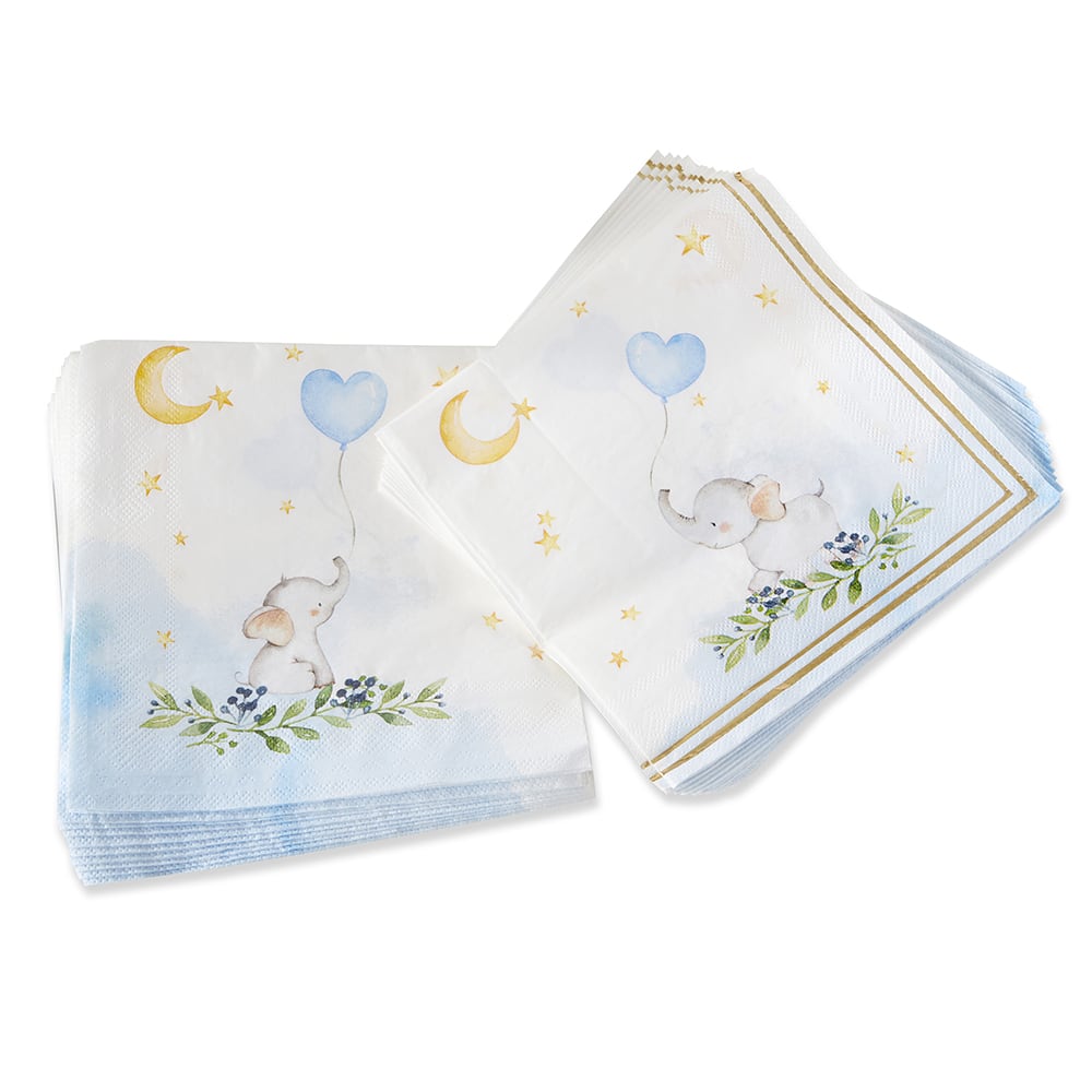 Kate Aspen&#xAE; Blue Elephant Baby Shower Napkins, 30ct.