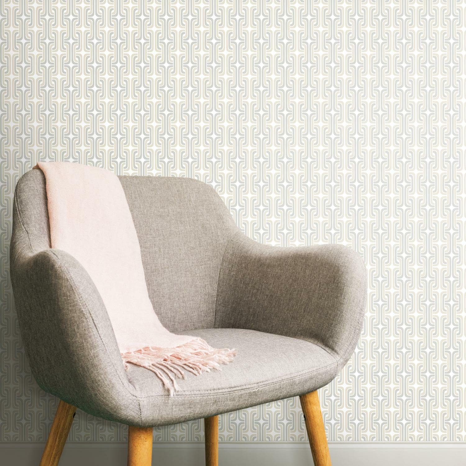 RoomMates Mod Lattice Peel &#x26; Stick Wallpaper