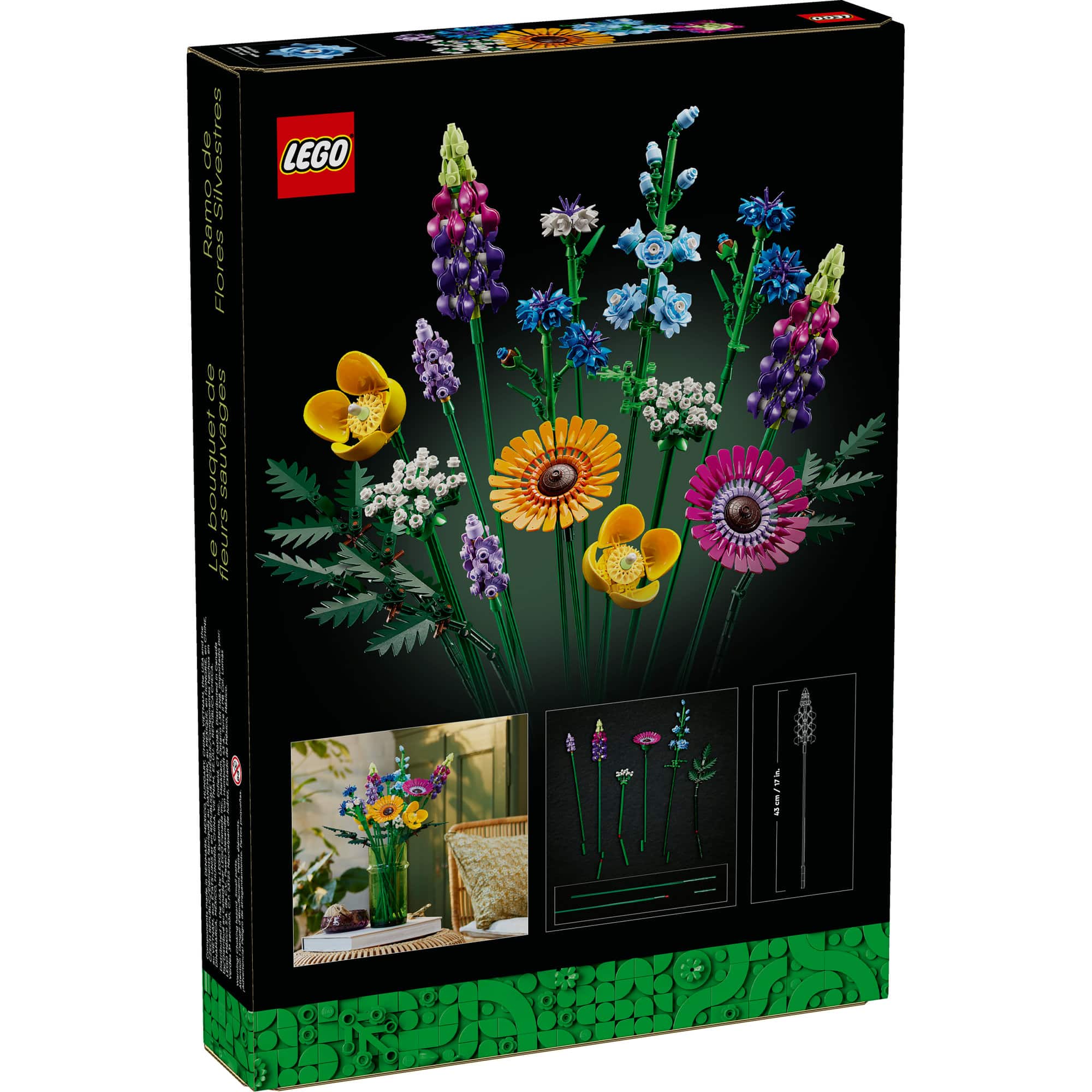 LEGO® Botanicals Wildflower Bouquet 10313 Building Set (939 Pieces
