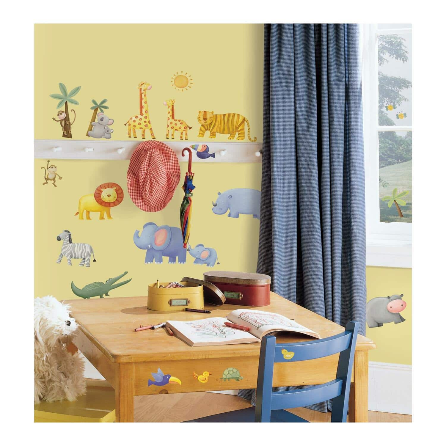 RoomMates Jungle Adventure Peel &#x26; Stick Wall Decals