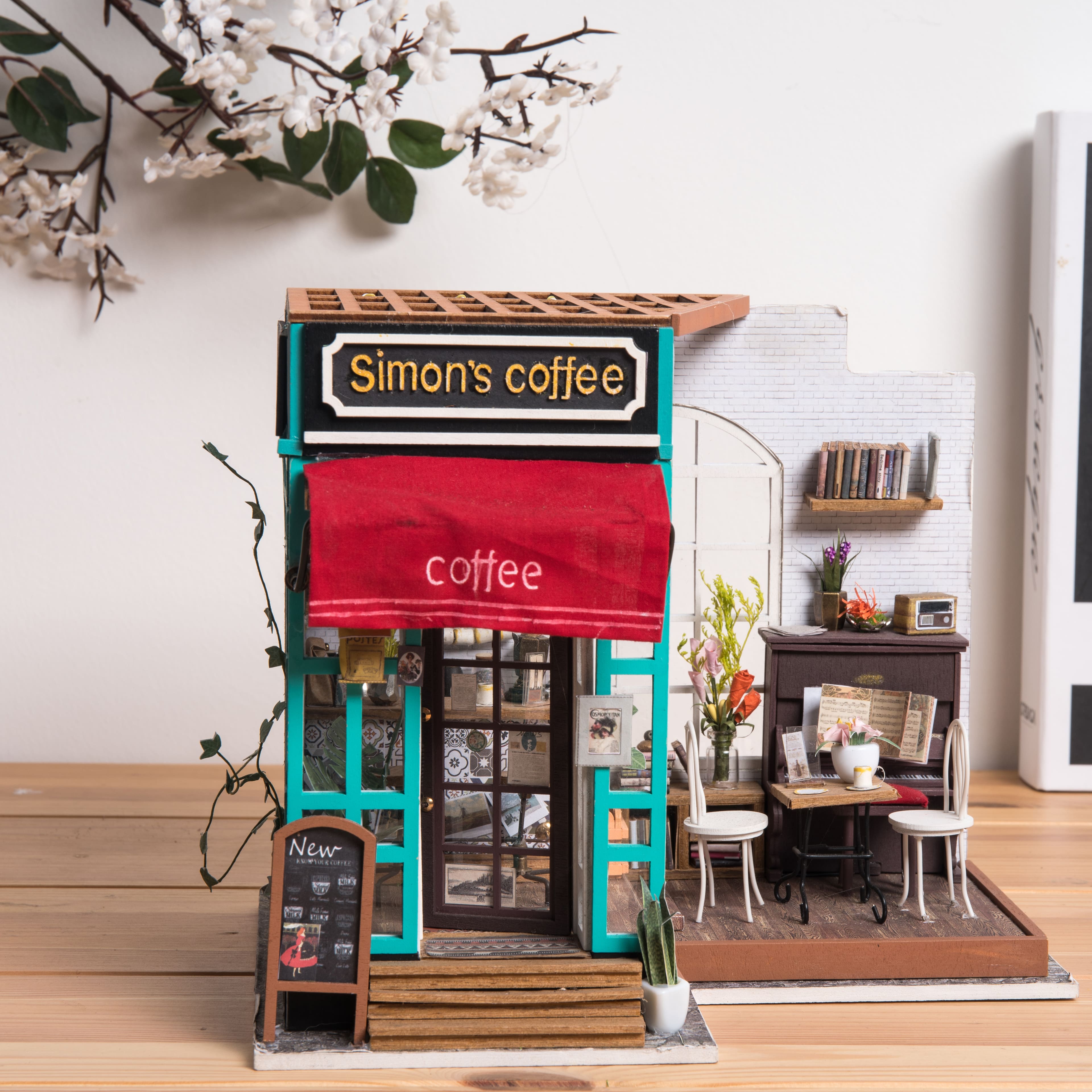 Rolife® Simon's Coffee Shop DIY Miniature House Kit