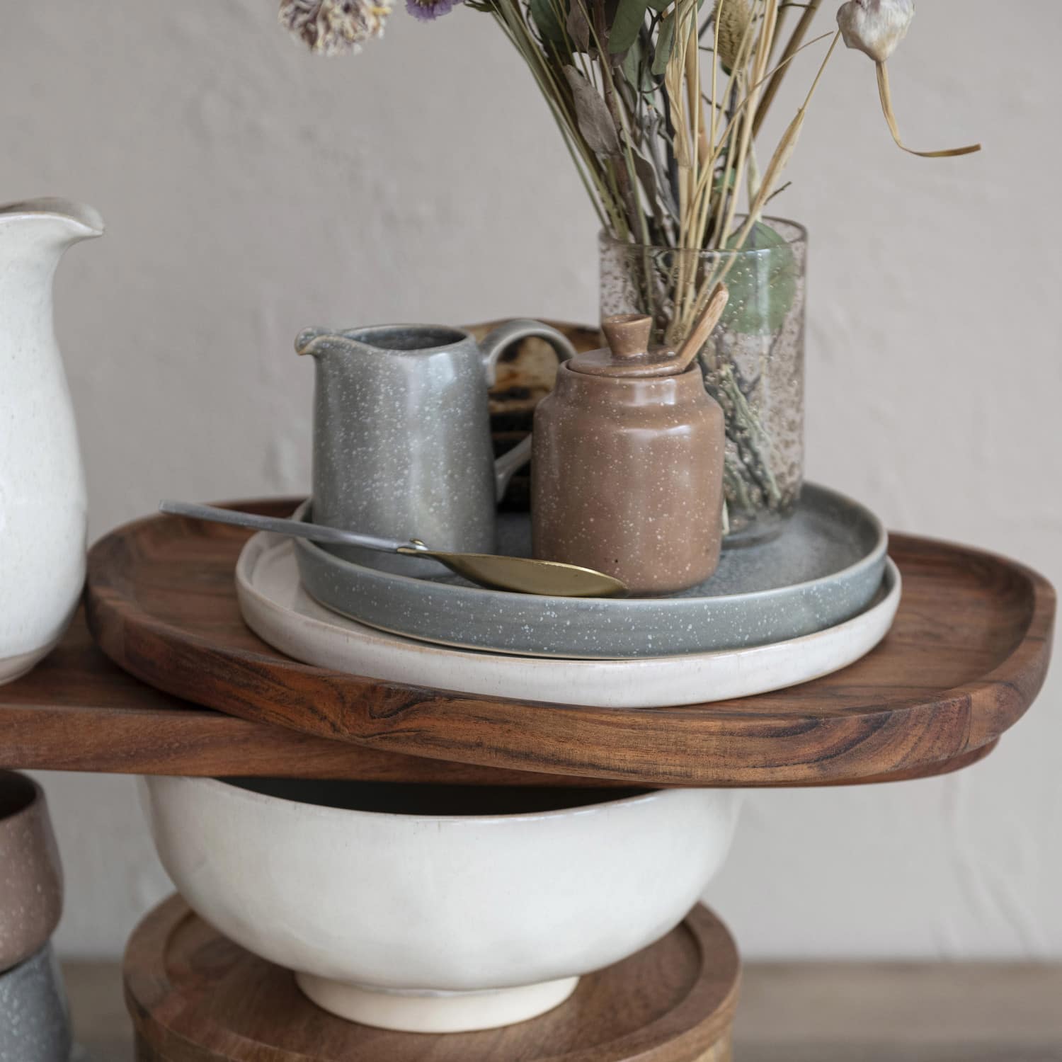 21&#x22; Natural Long Acacia Wood Oval Serving Tray