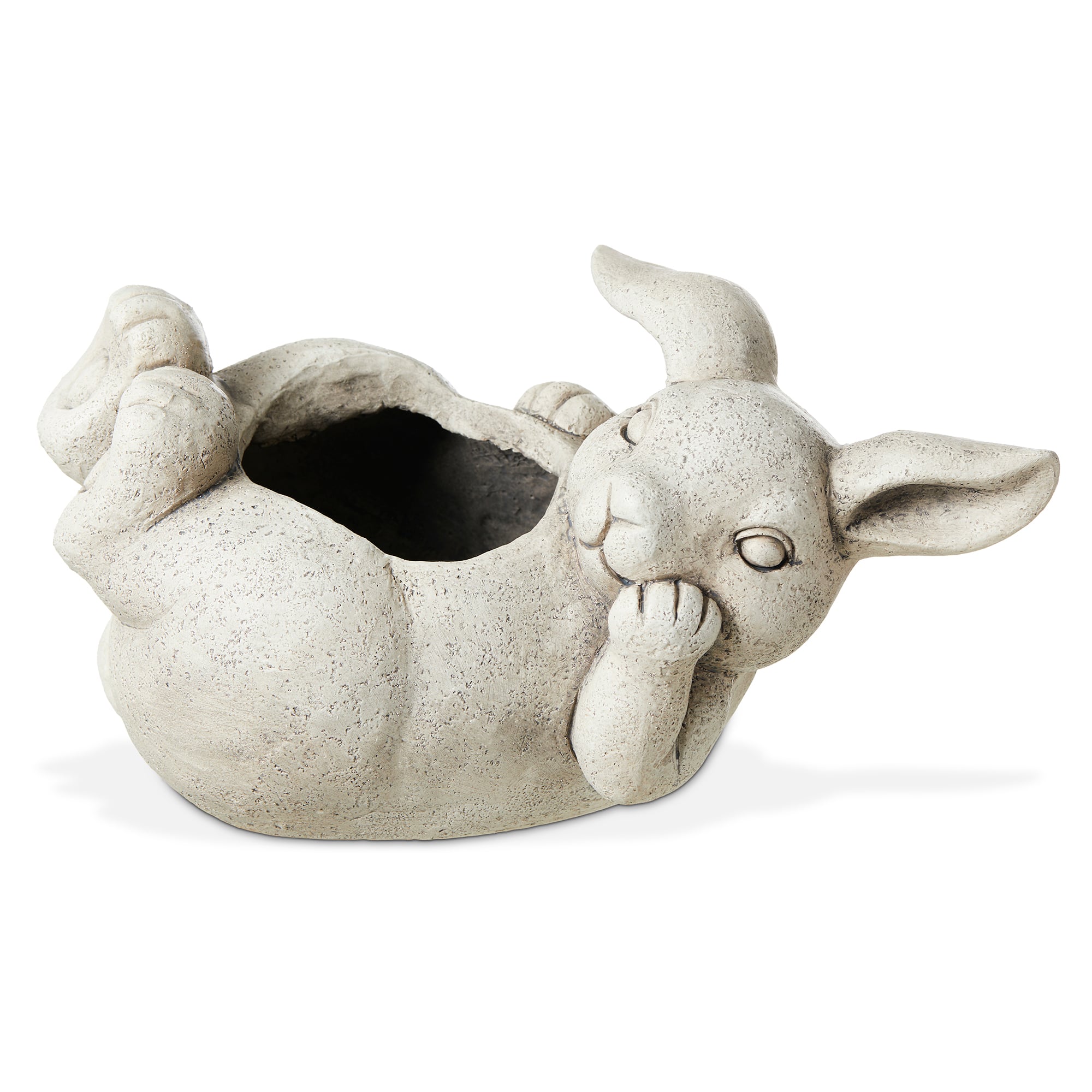 Glitzhome&#xAE; 14.25&#x22; Rabbit Statue Planter
