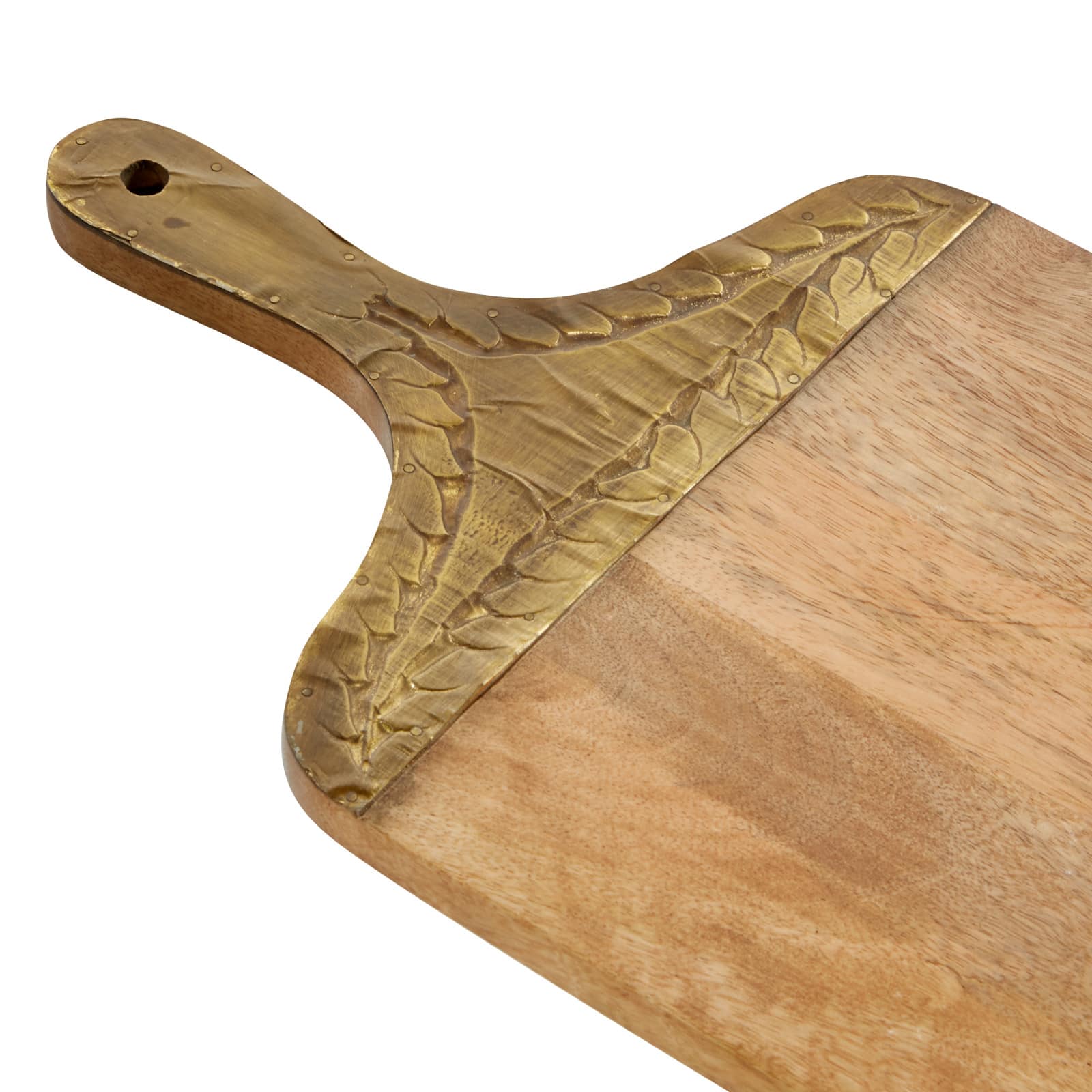 18&#x22; Brown Wood Natural Decorative Cutting Board