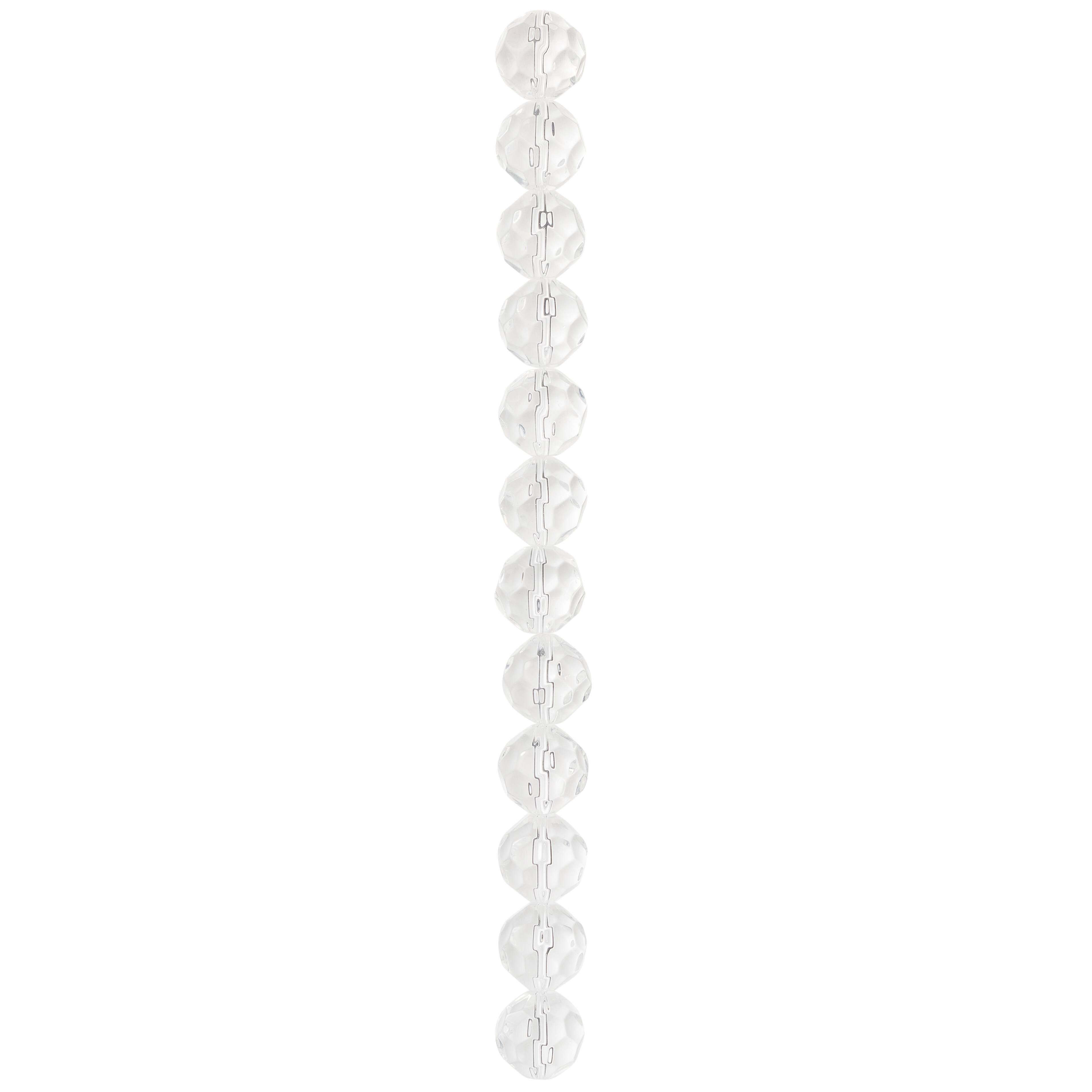 12 Pack: Crystal Faceted Glass Round Beads, 18mm by Bead Landing&#x2122;