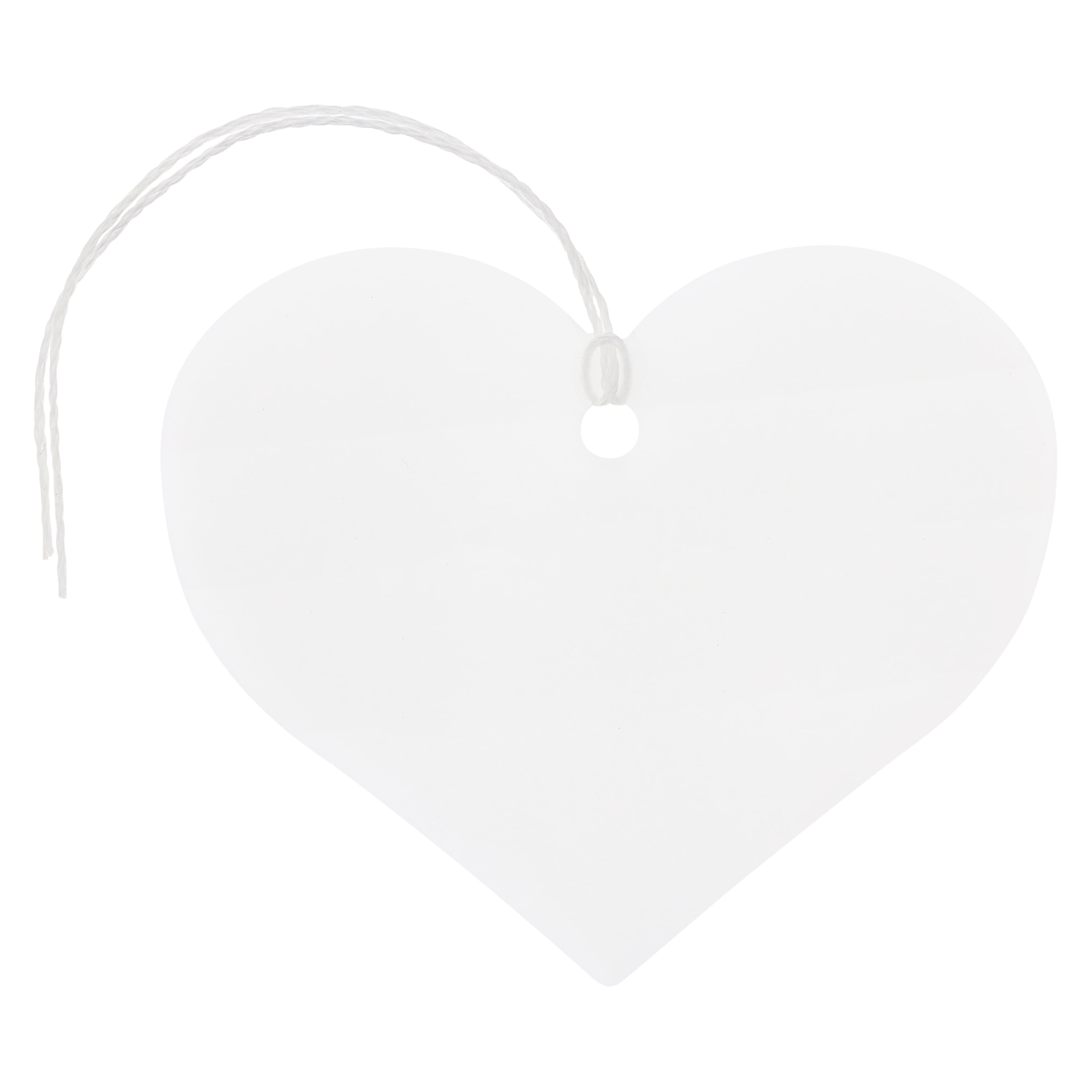 White Vellum Heart Tags by Recollections&#x2122;, 20ct.