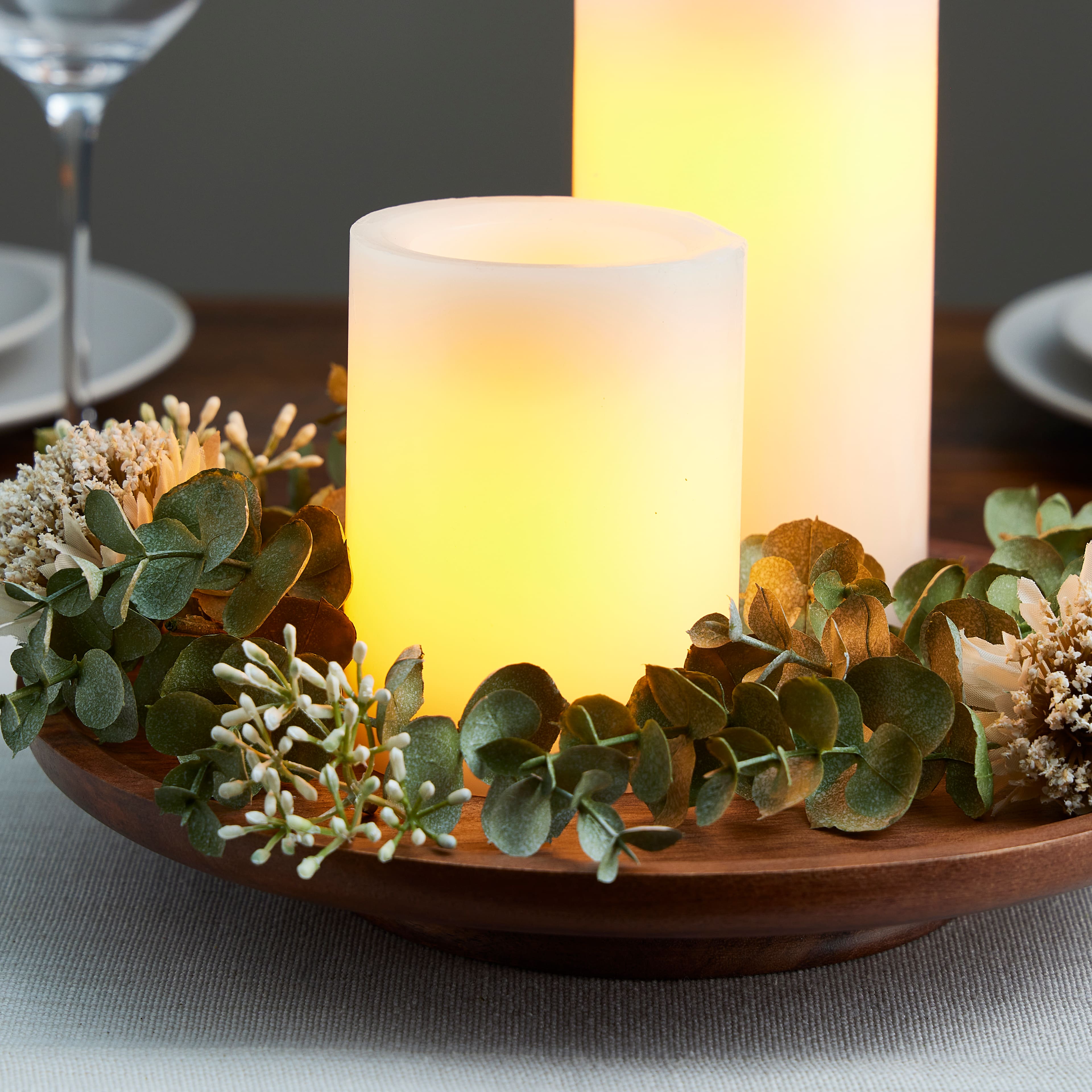 12 Pack: 3" x 4" White LED Pillar Candle by Ashland®
