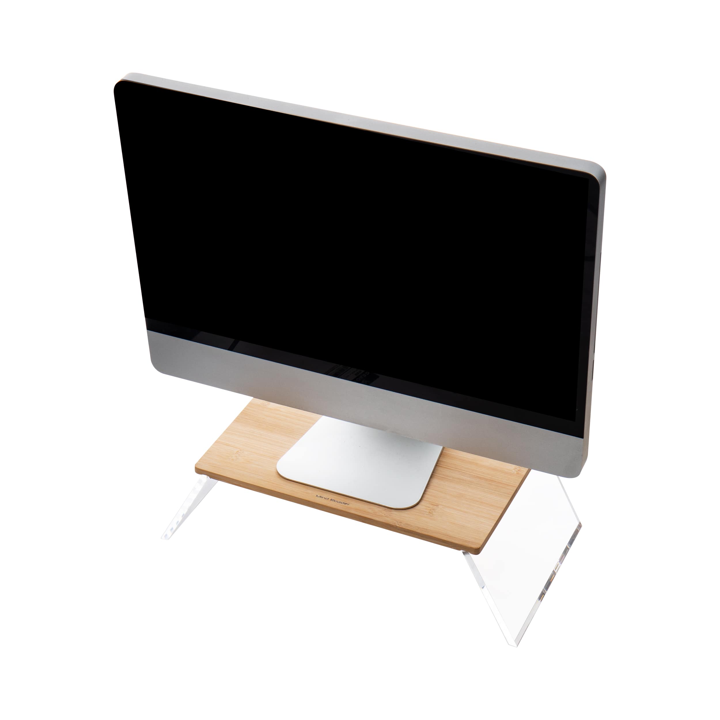 Mind Reader Modern Collection Rayon from Bamboo Foldable Monitor Stand