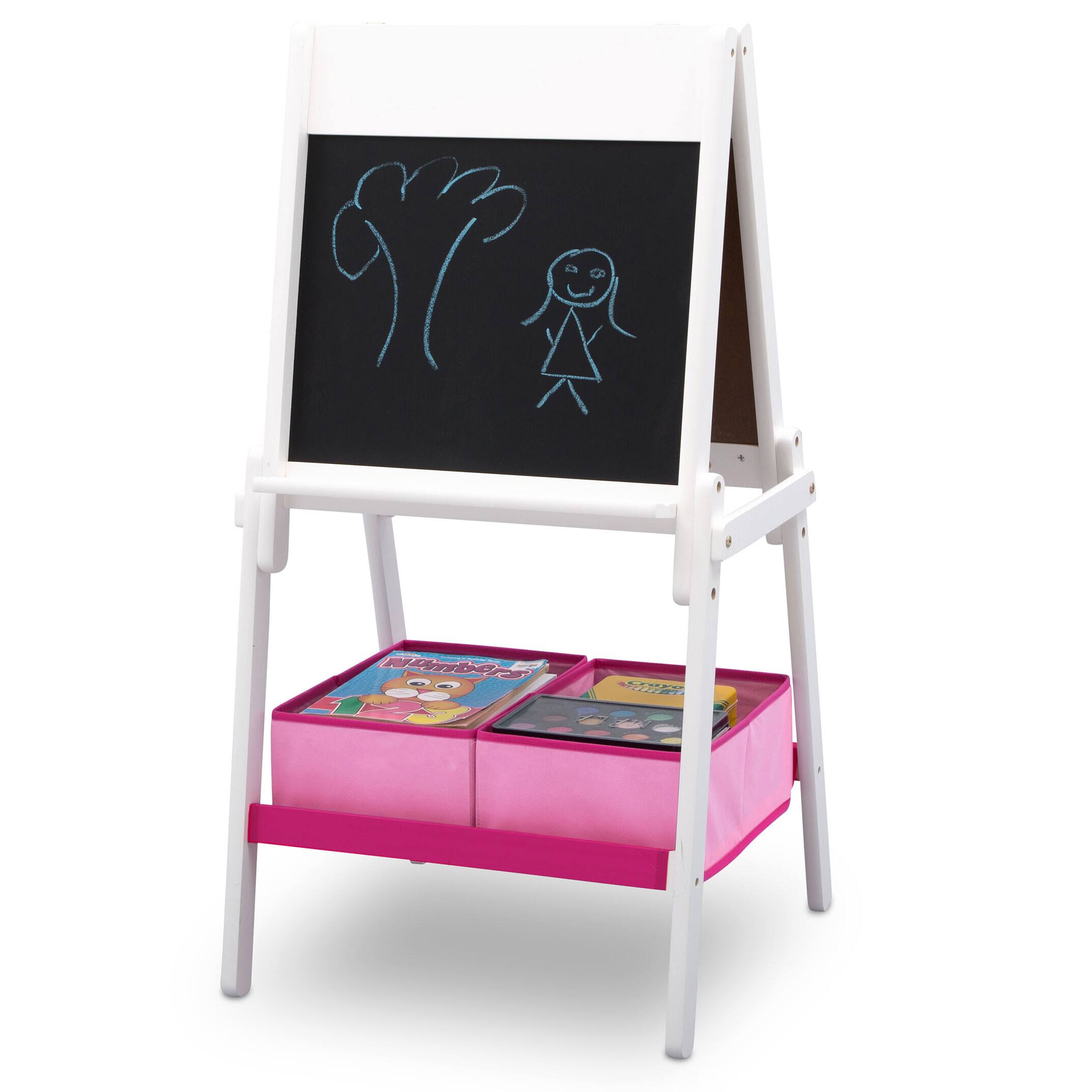 My Size White Double Sided Storage Easel