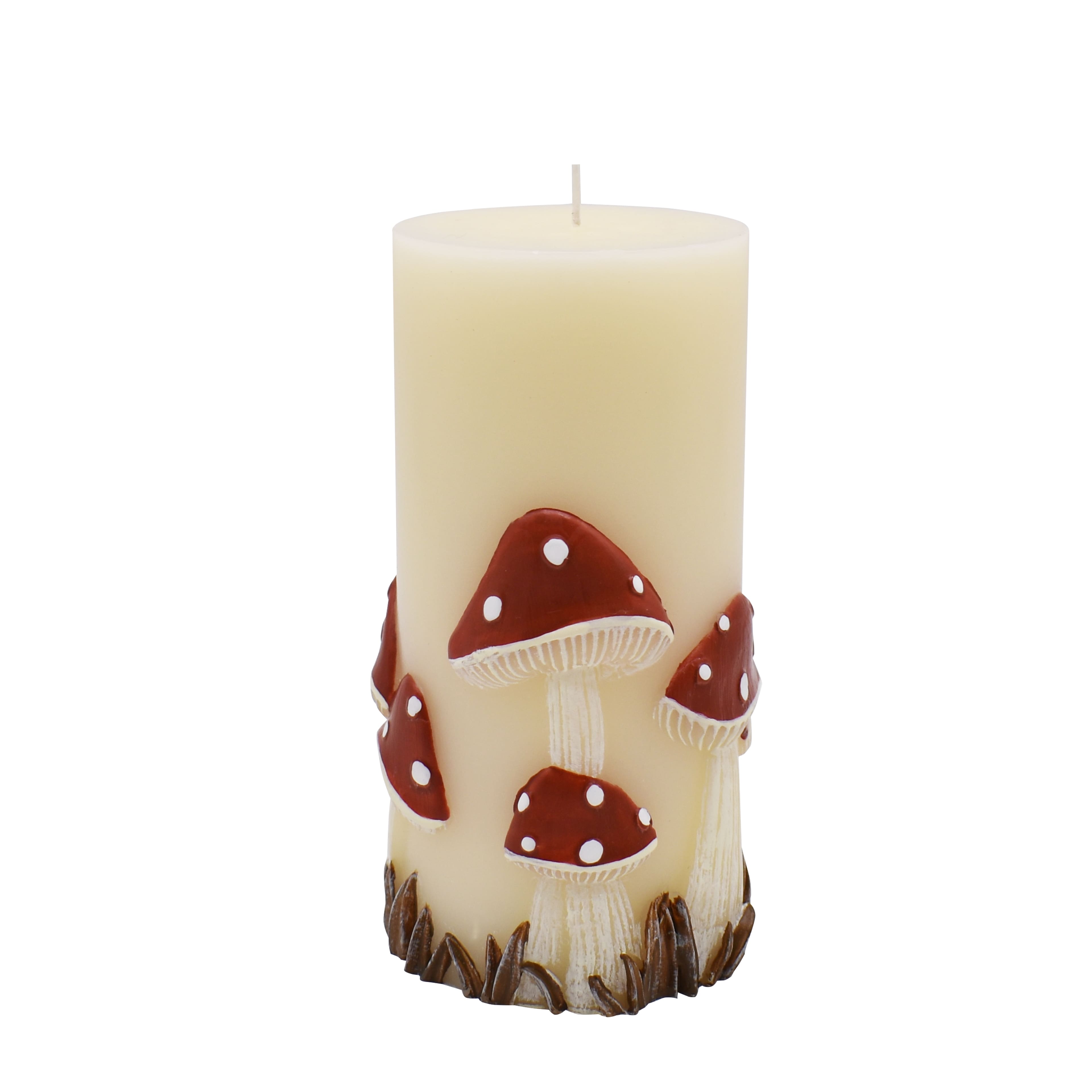 3&#x22; x 6&#x22; Mushroom Pillar Candle by Ashland&#xAE;