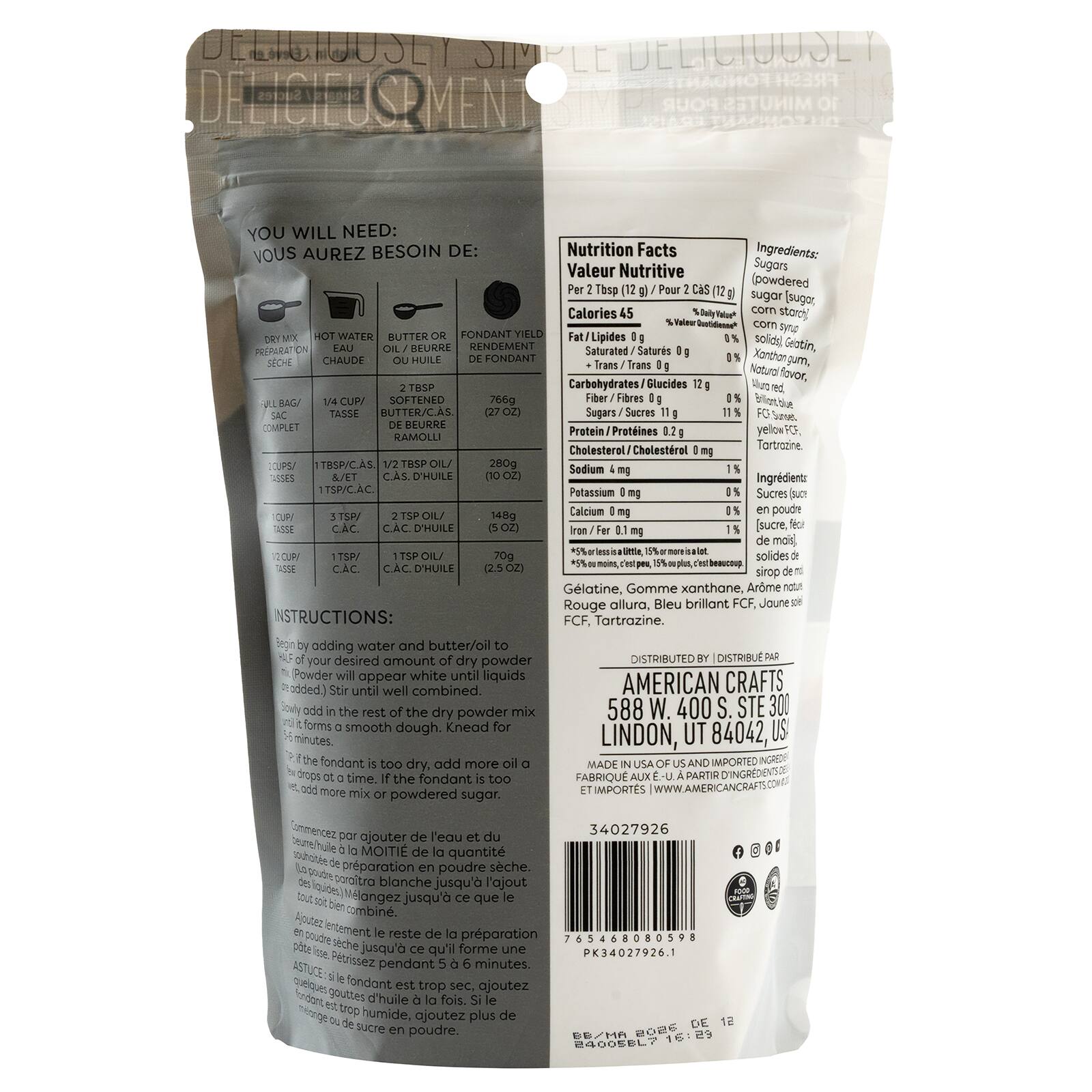 Sweetshop&#x2122; Vanilla Fondant Mix