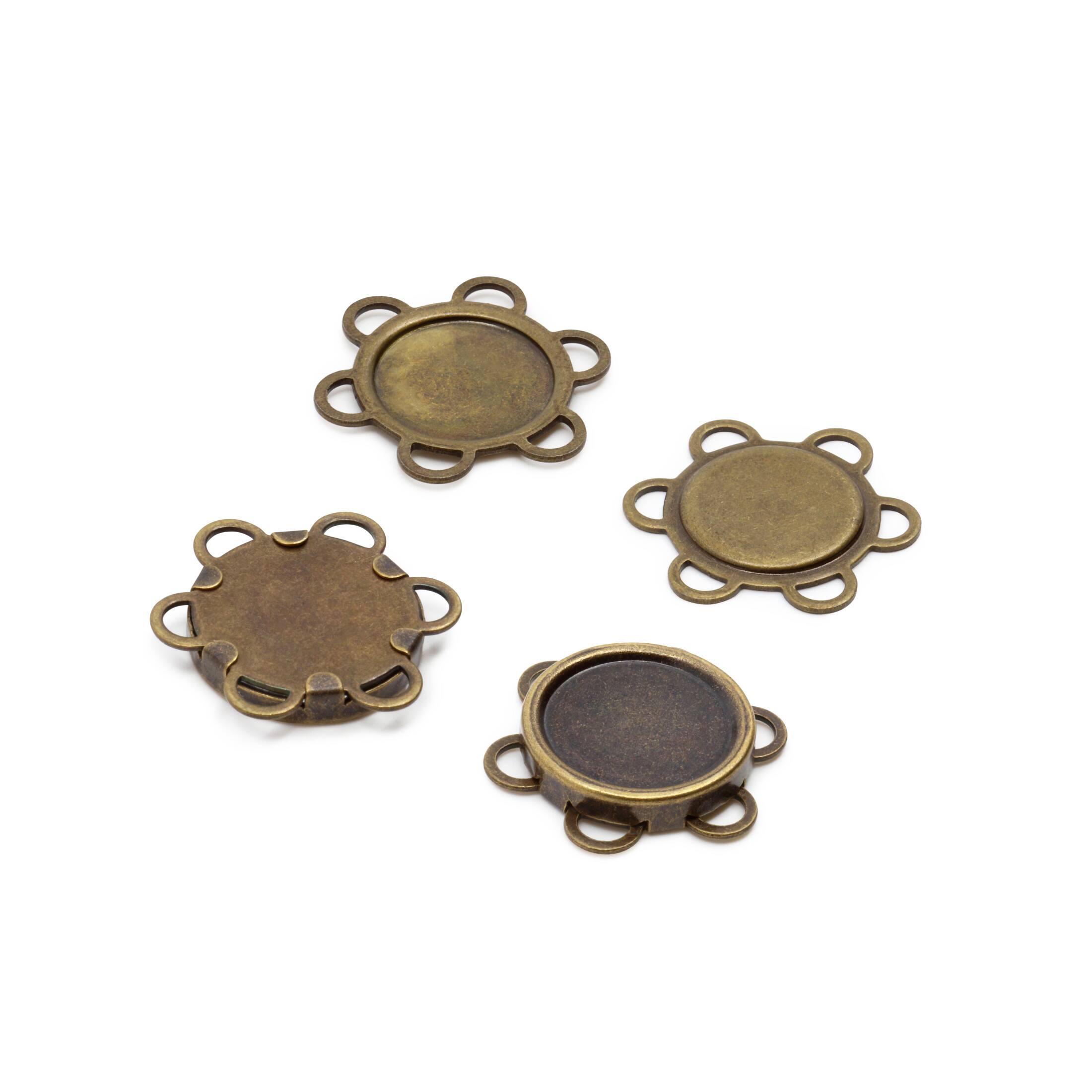 Dritz® Brass Flower Shape Sew-On Magnetic Snaps, 12 Sets