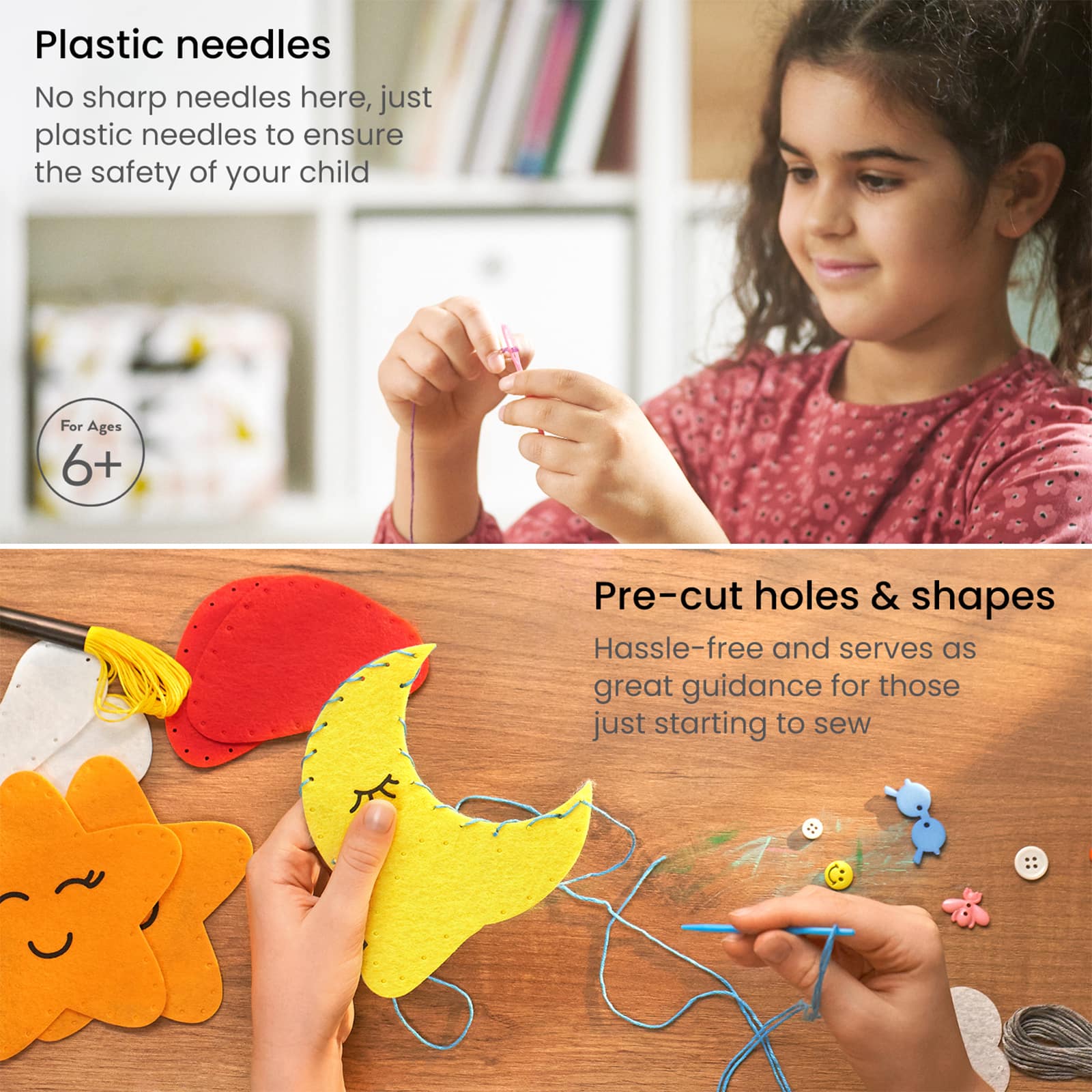 Arteza&#xAE; Kids Learn to Sew Nature Crafts Kit