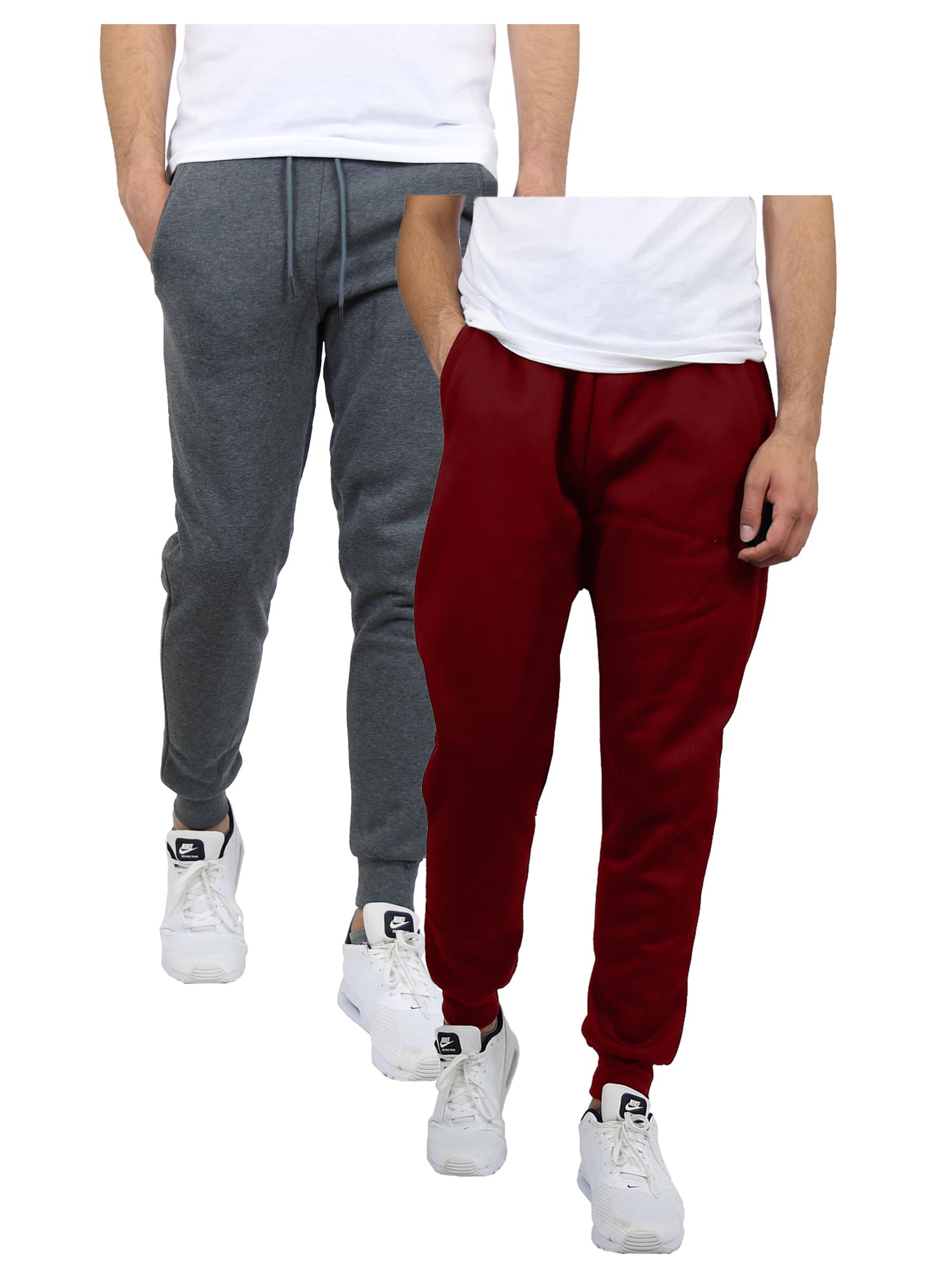 Galaxy by Harvic Men's Fleece-Lined Jogger Sweatpants 2 Pack