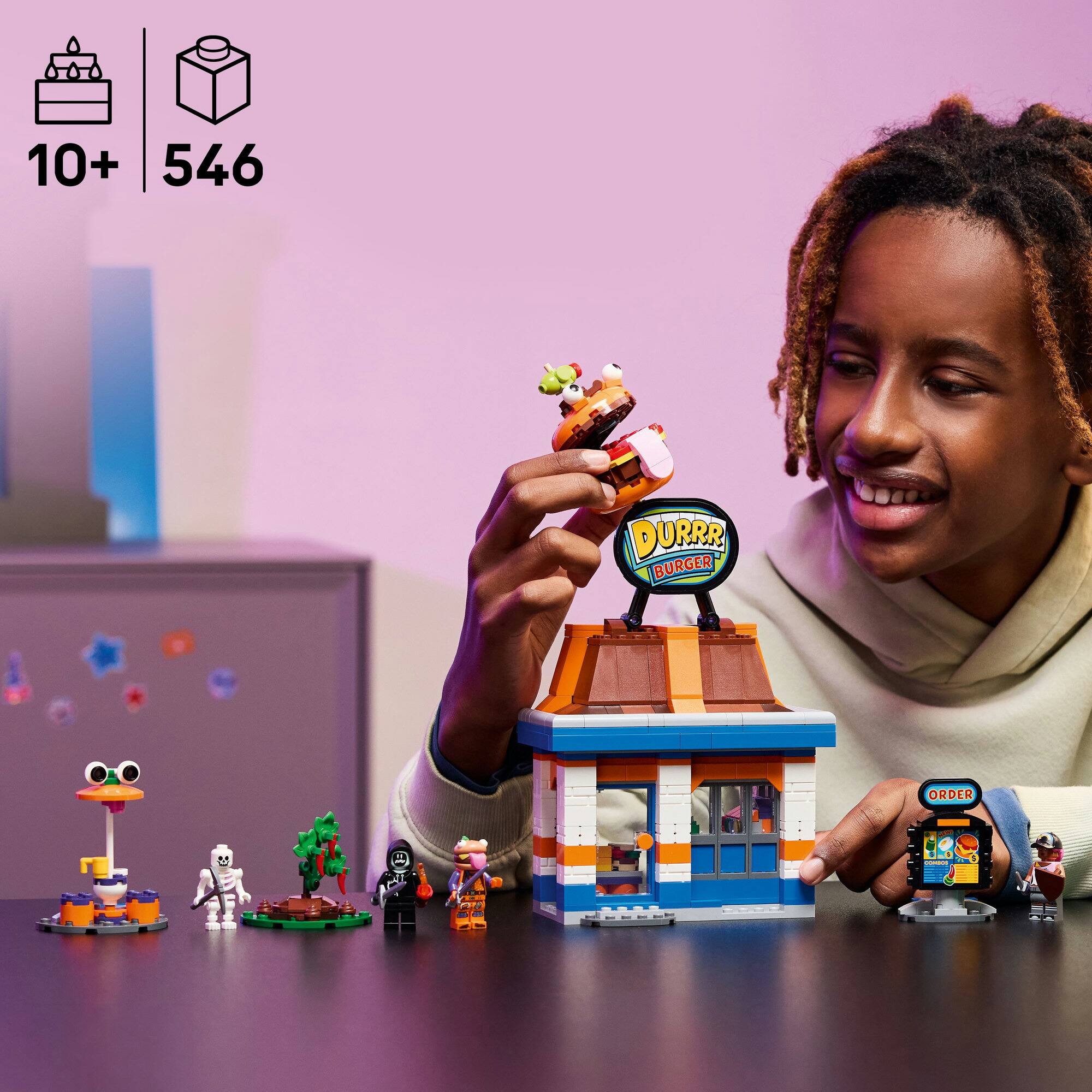 LEGO® Fortnite® Durrr Burger Restaurant Video Game Toy 77076