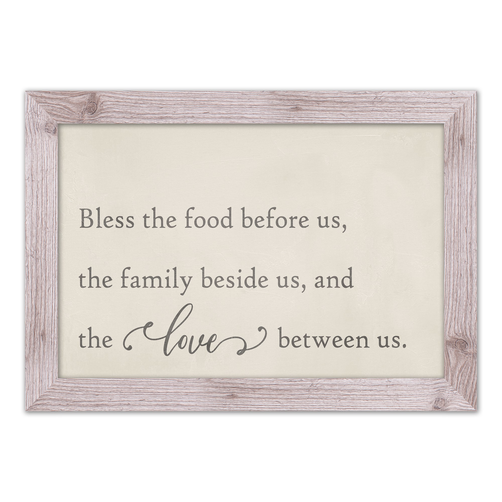 Bless the Food Before Us Framed Print Wall Hanging