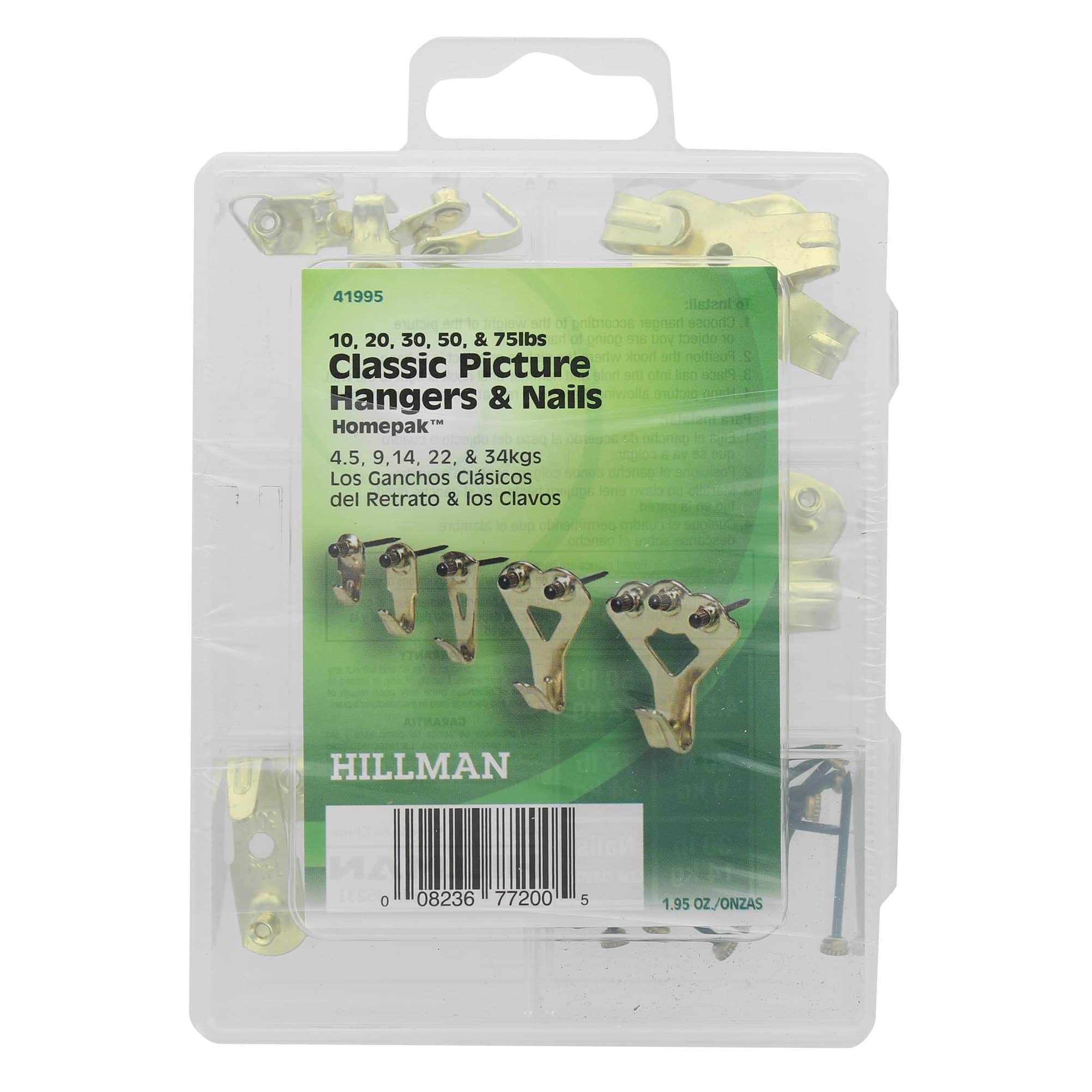 Hillman&#x2122; HOMEPAK&#x2122; Classic Picture Hangers &#x26; Nails