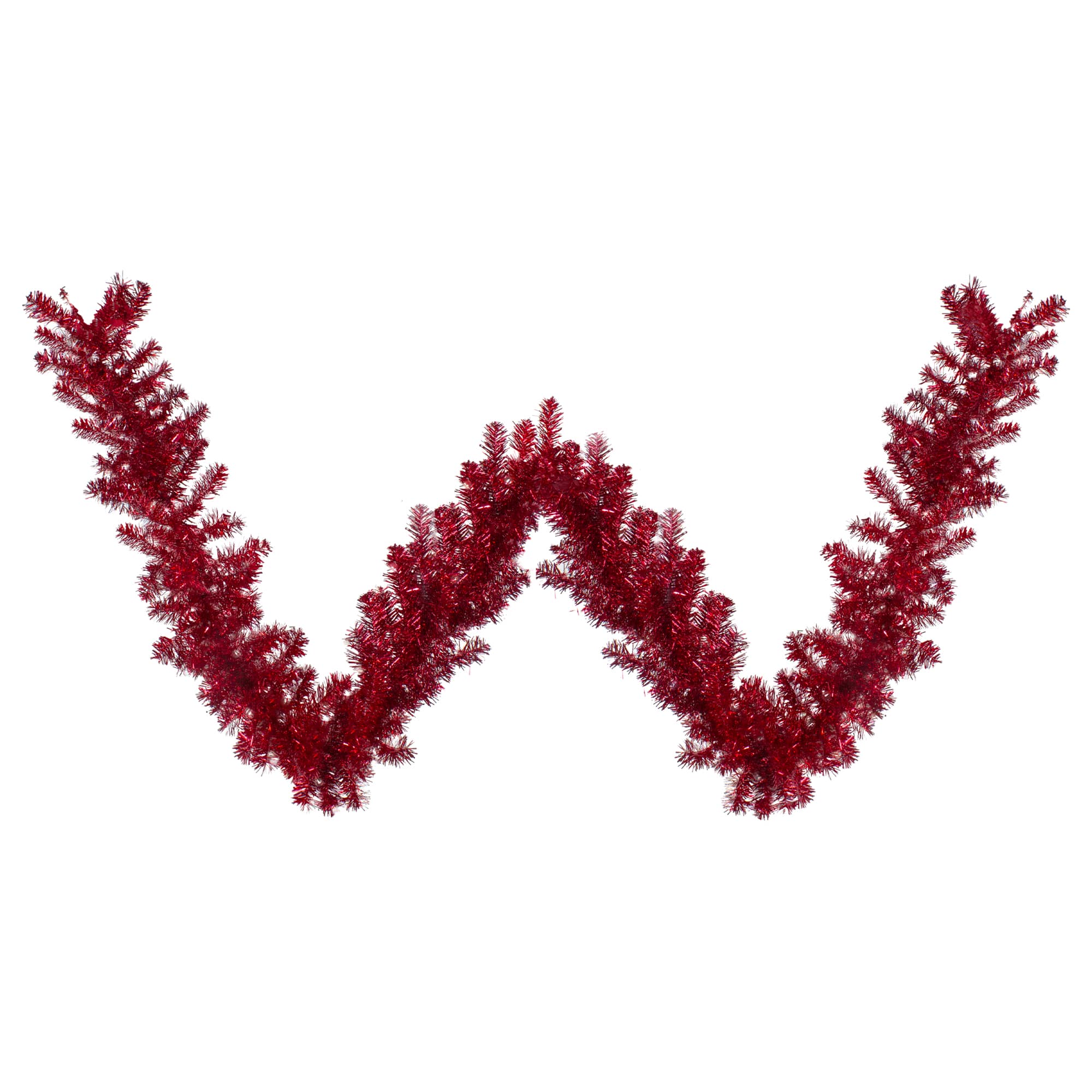 9ft. Metallic Red Christmas Tinsel Garland