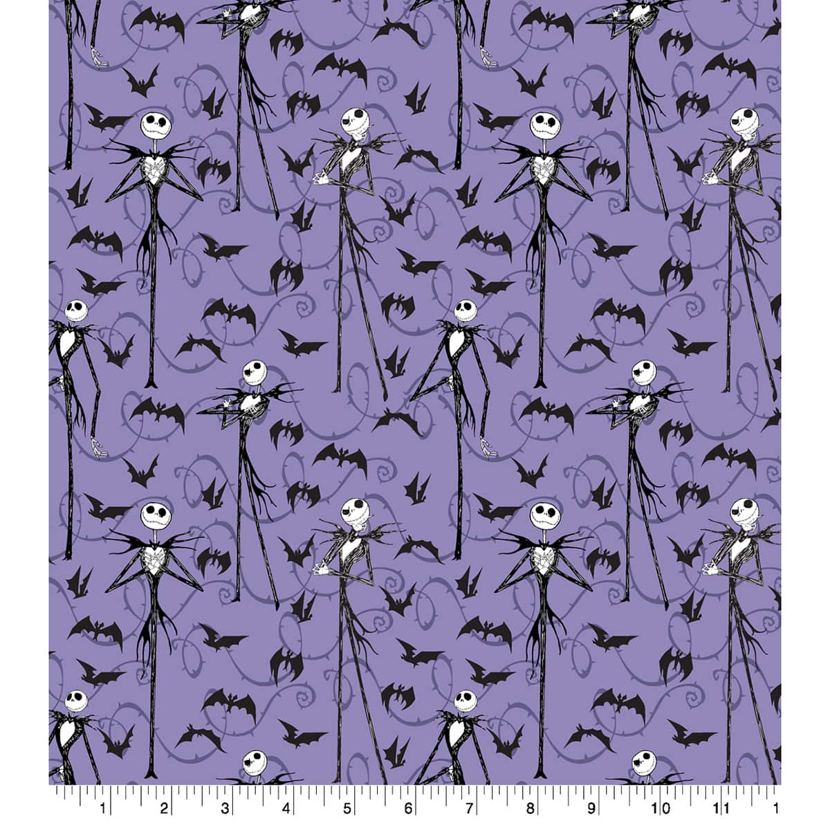 Disney&#xAE; Nightmare Before Christmas Jack Skellington with Bats Cotton Fabric