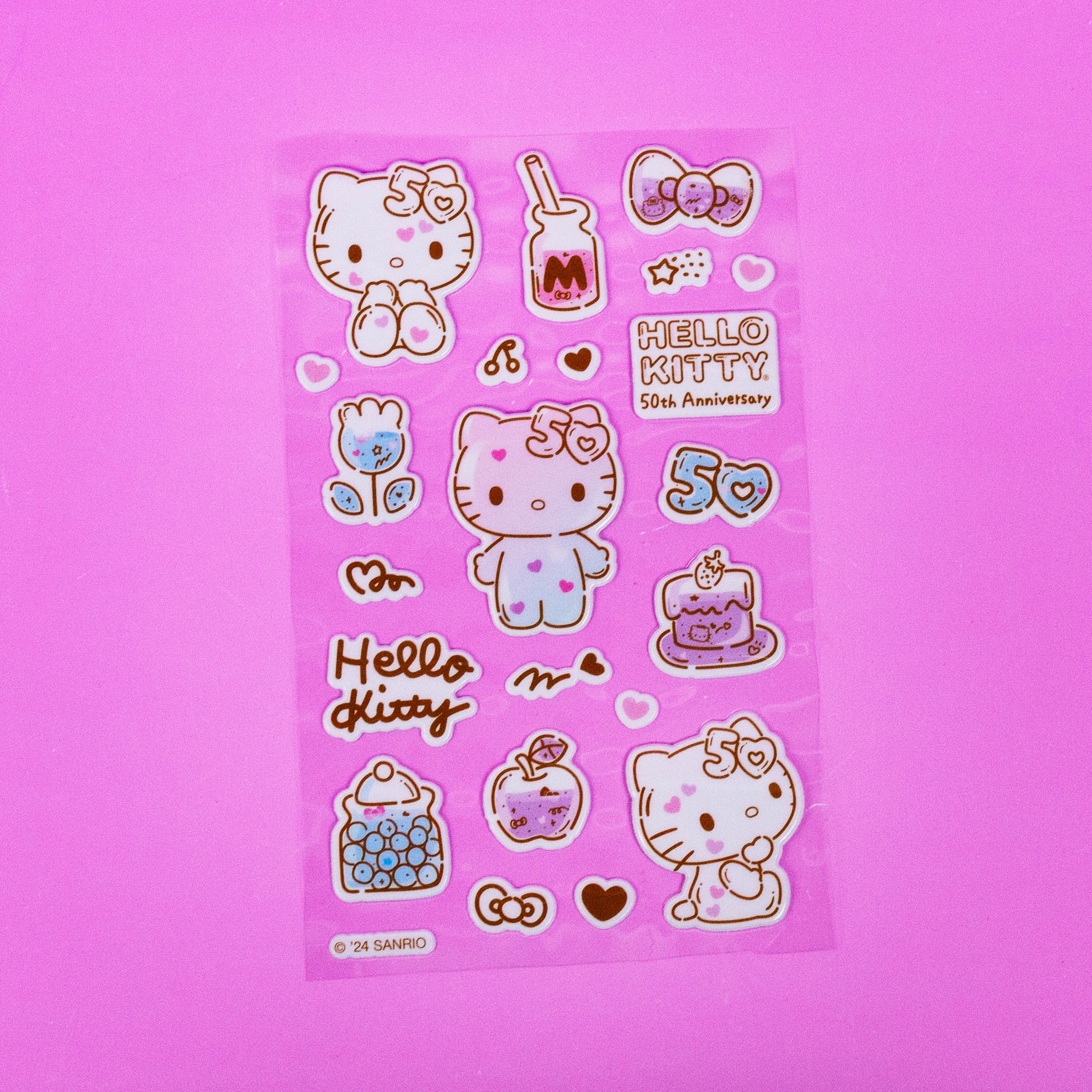 STMT&#xAE; Hello Kitty&#xAE; 50th Anniversary Puffy Stickers