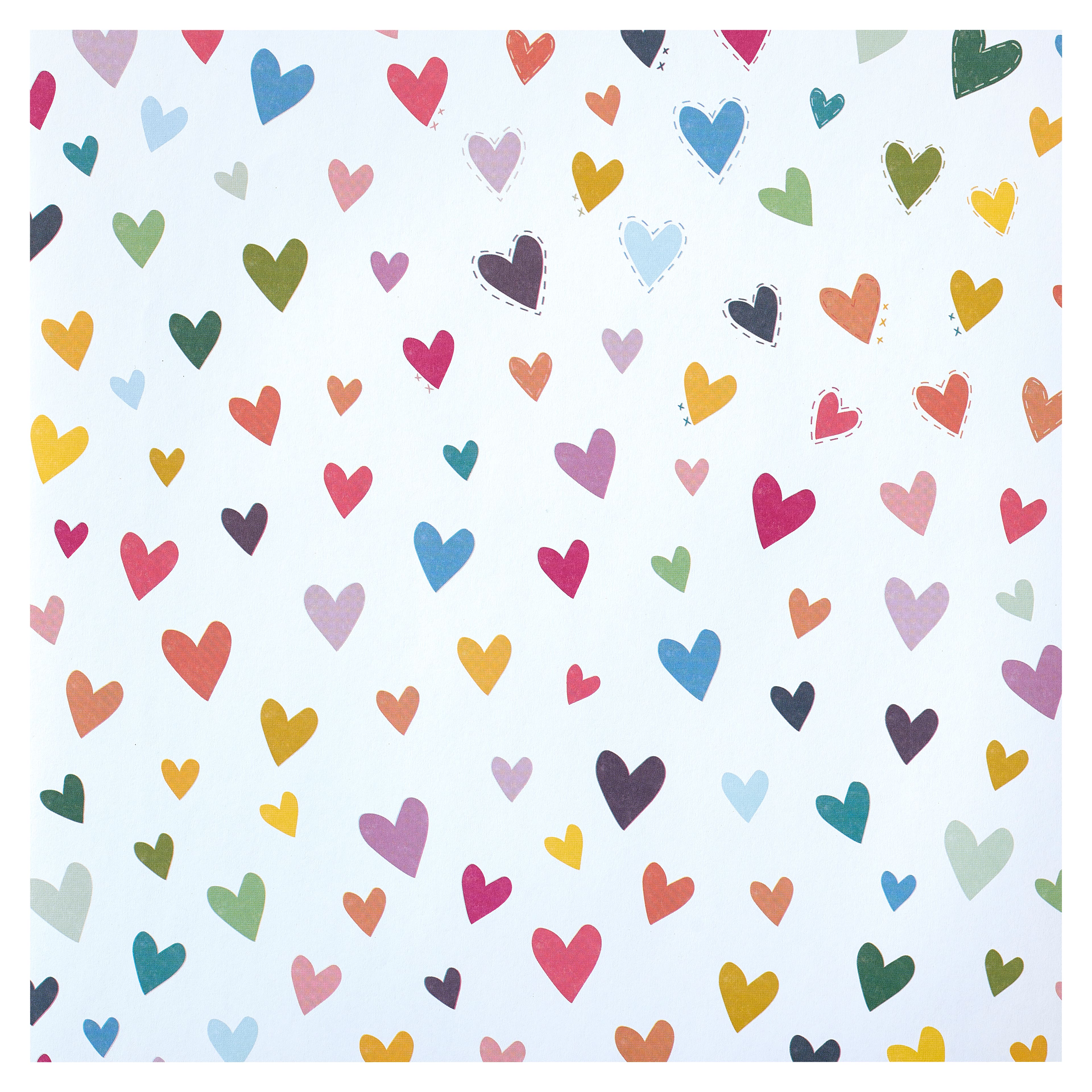 Multicolour Whimsical Hearts Cardstock Paper by Recollections™, 12
