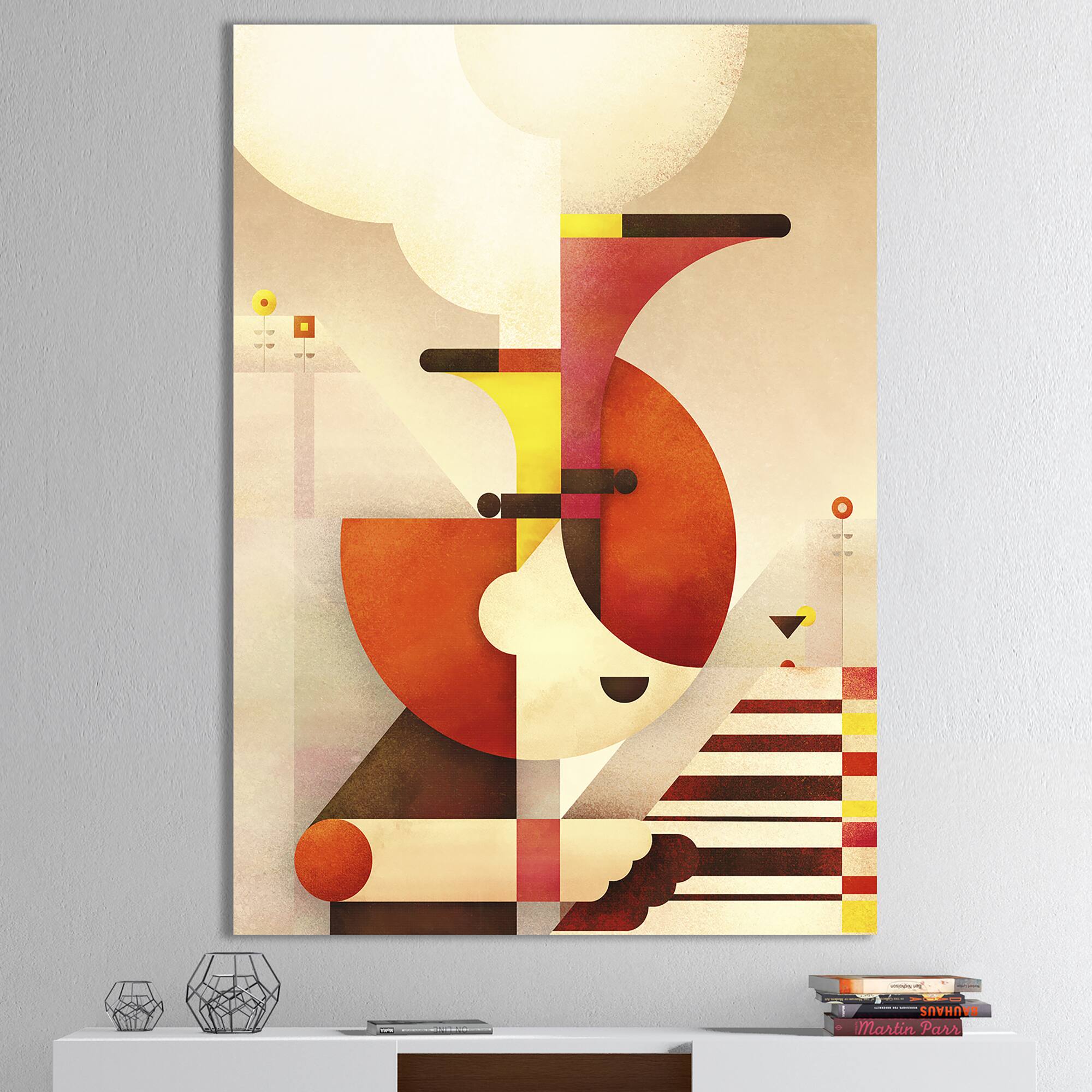 Designart - All That Jazz - Mid-Century Modern Premium Canvas Wall Art