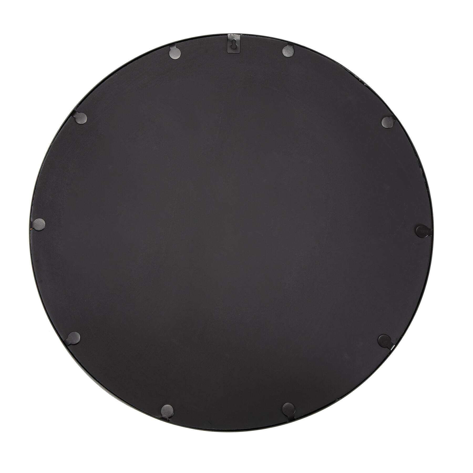 Habitat Adelina 30&#x22; Black Circular Wall Mirror