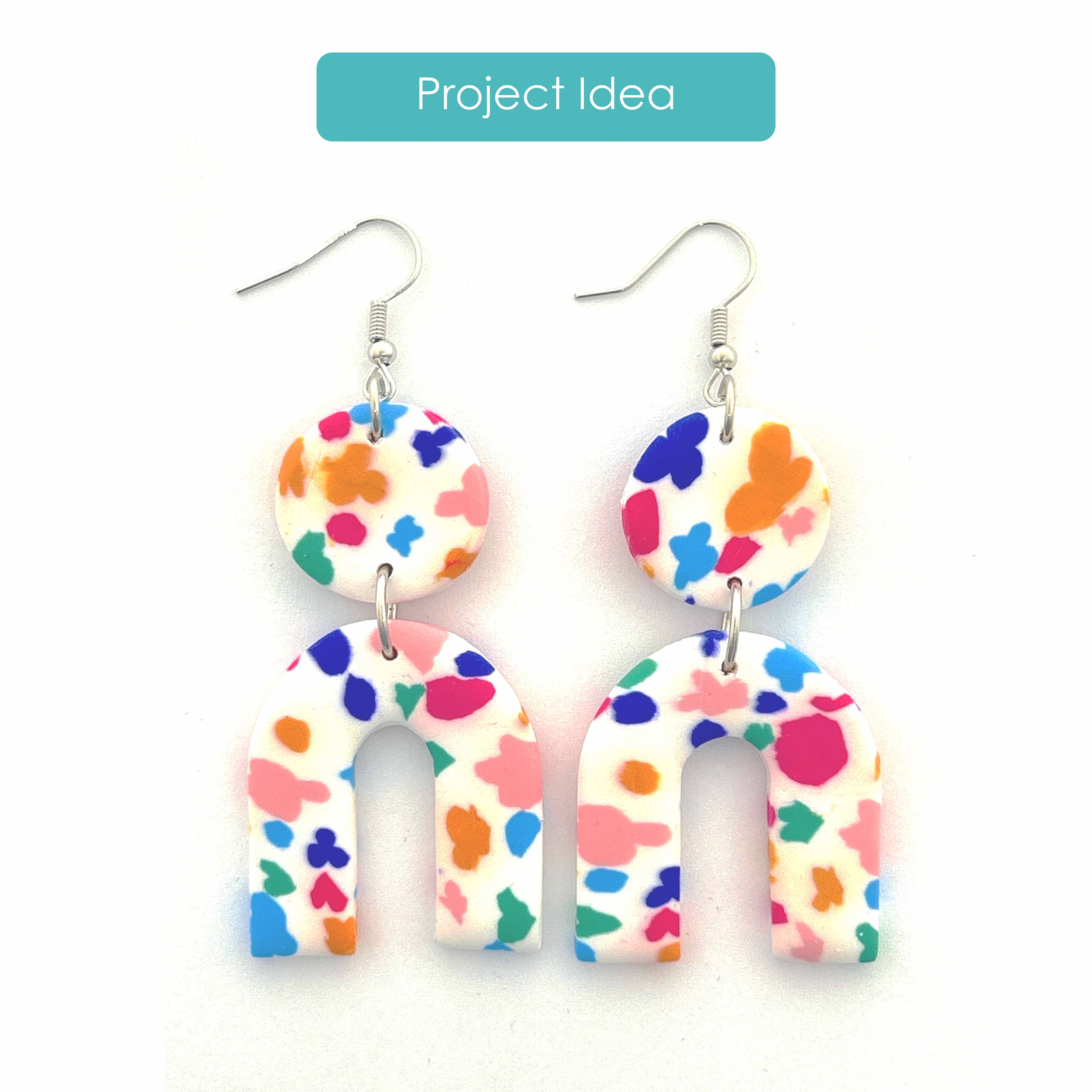 12 Pack: Abstract Floral Oven Bake Polymer Clay by Bead Landing™