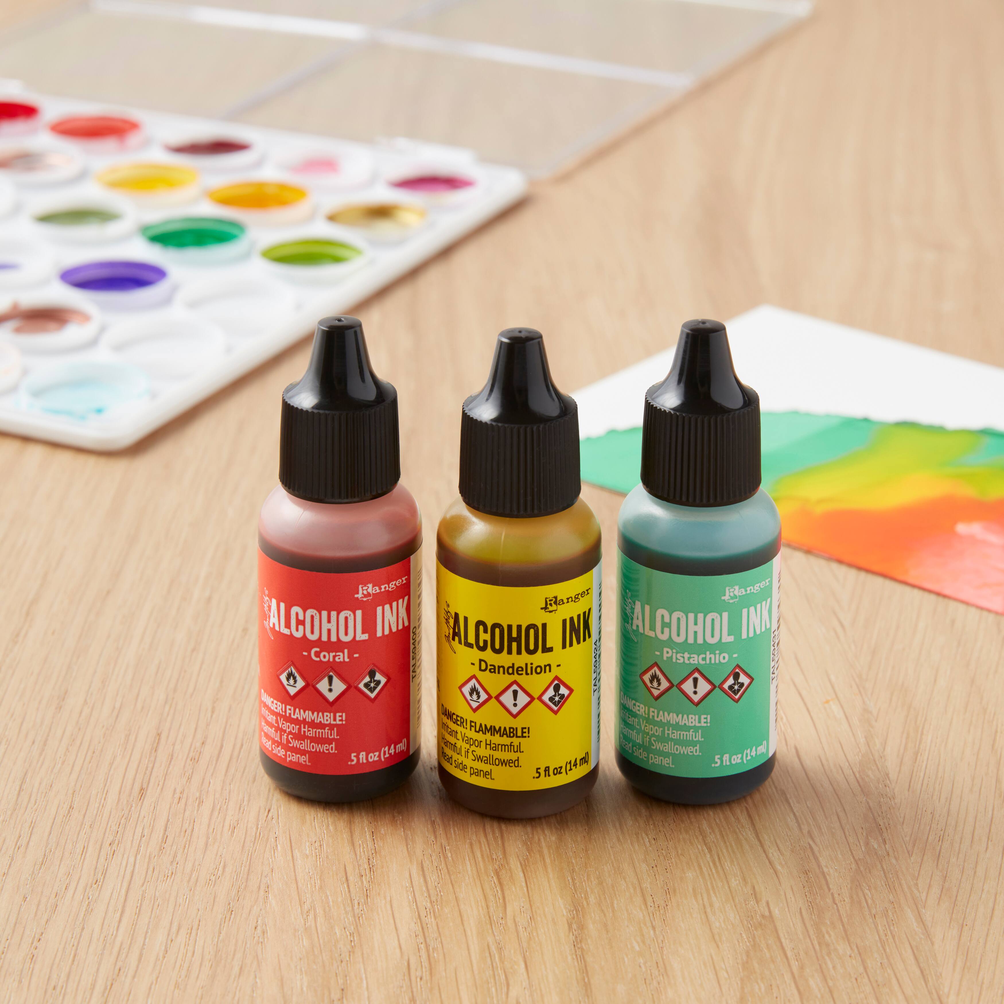 6 Packs: 3 ct. (18 total) Ranger Tim Holtz&#xAE; Alcohol Ink Kit, Key West