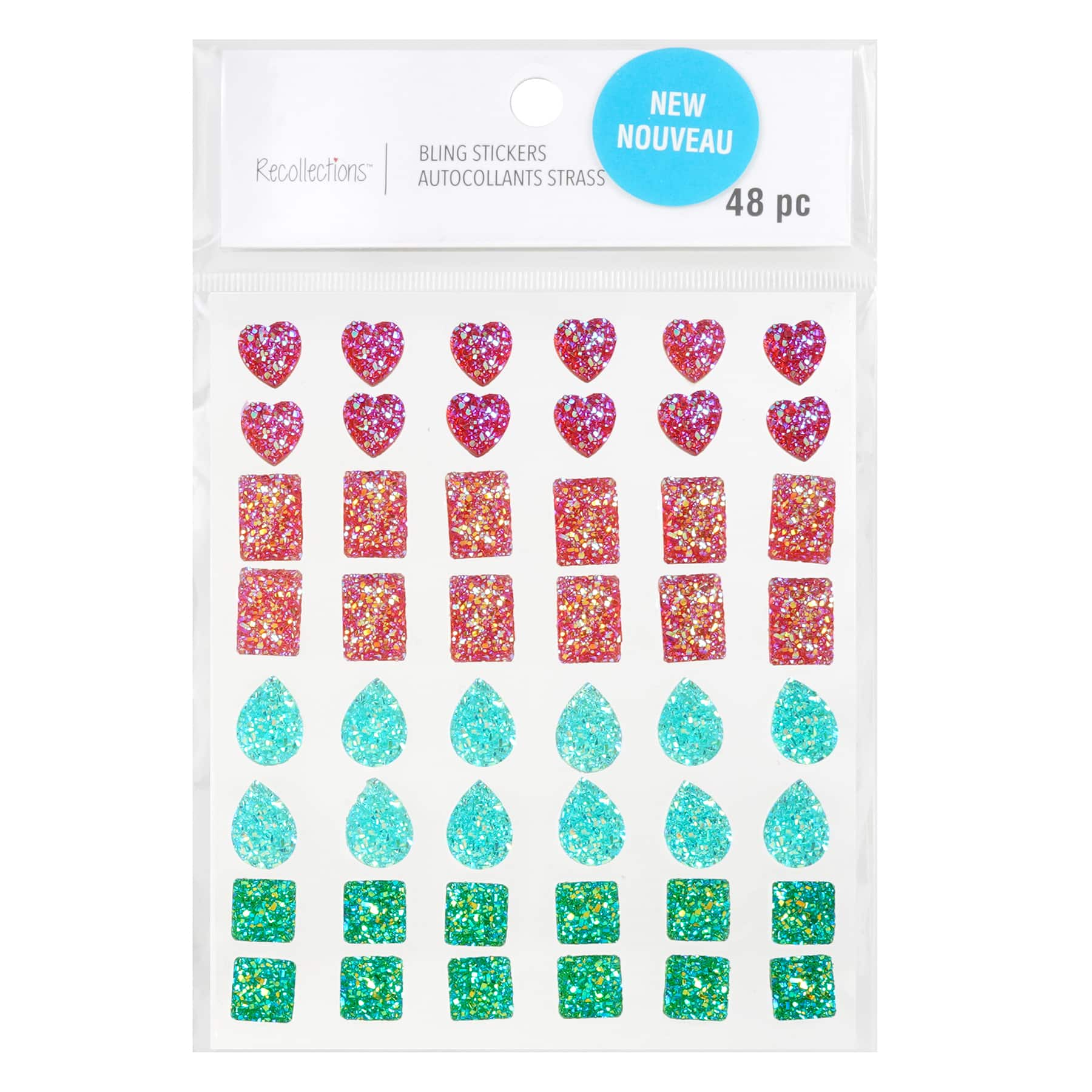 Rainbow Bling Mix Shaped Stickers by Recollections&#x2122;