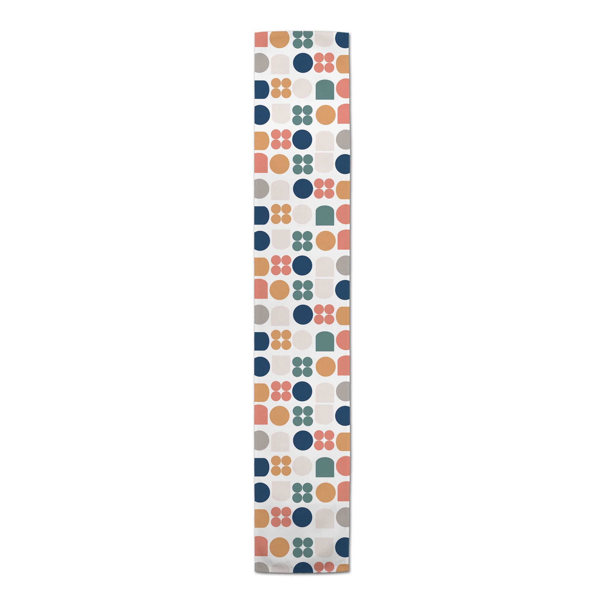 Retro Shapes 16" x 72" Cotton Twill Runner