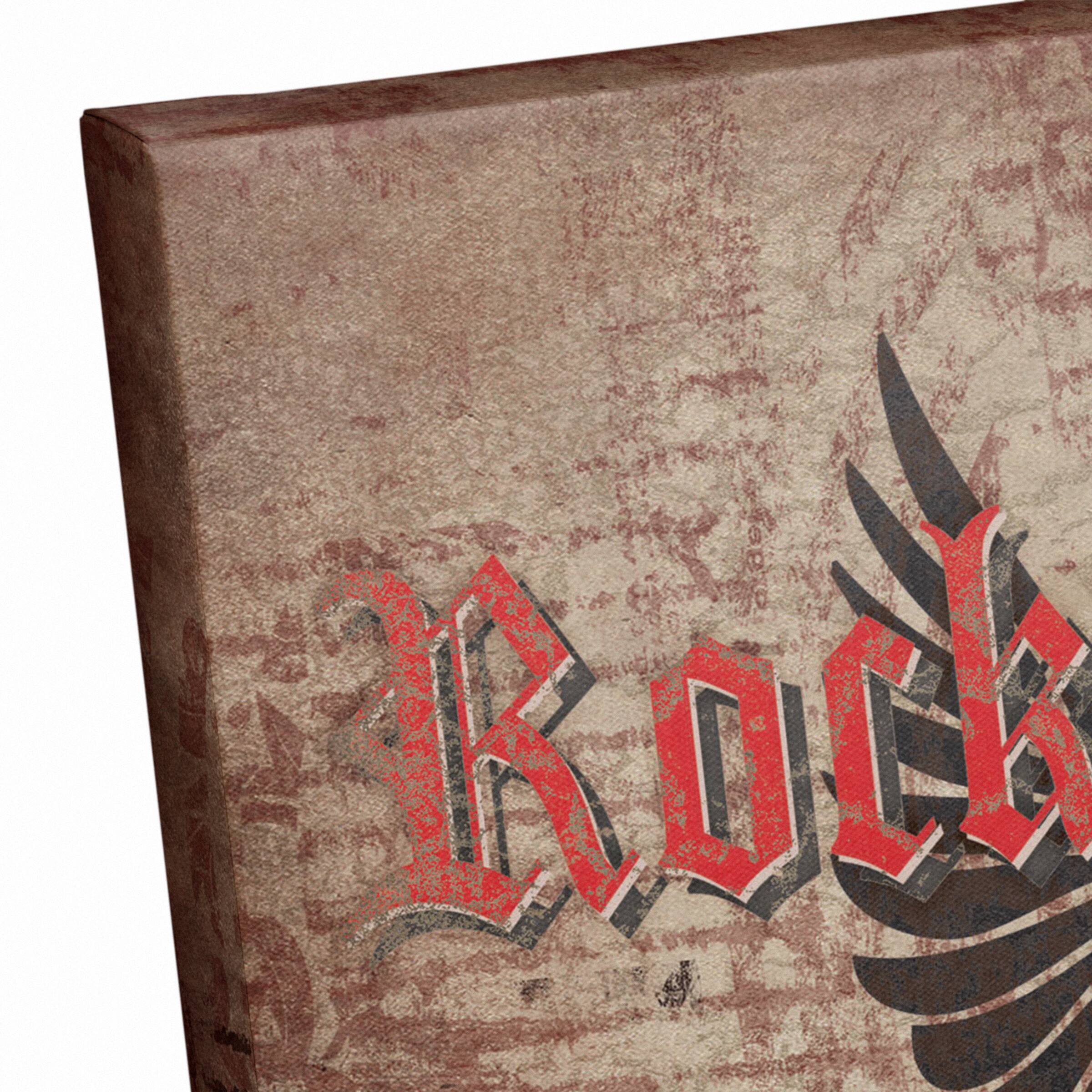 Rock And Roll 14" x 11" Canvas Wall Art