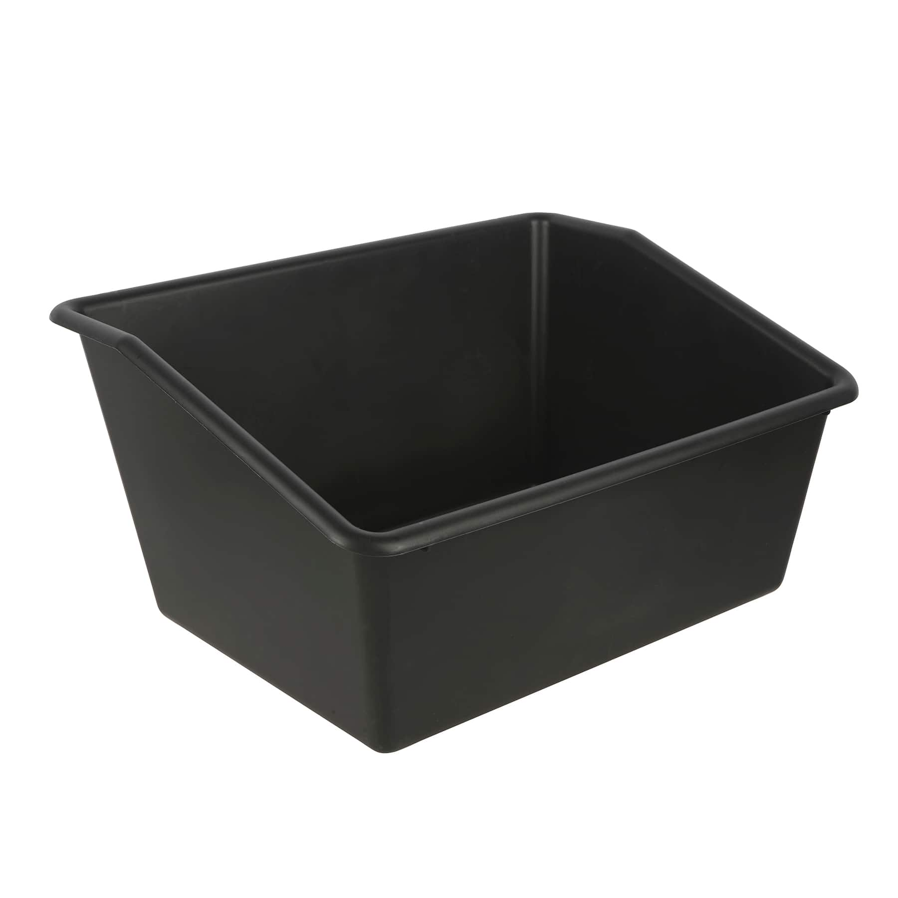 Black shops Plastic Book Storage Bins