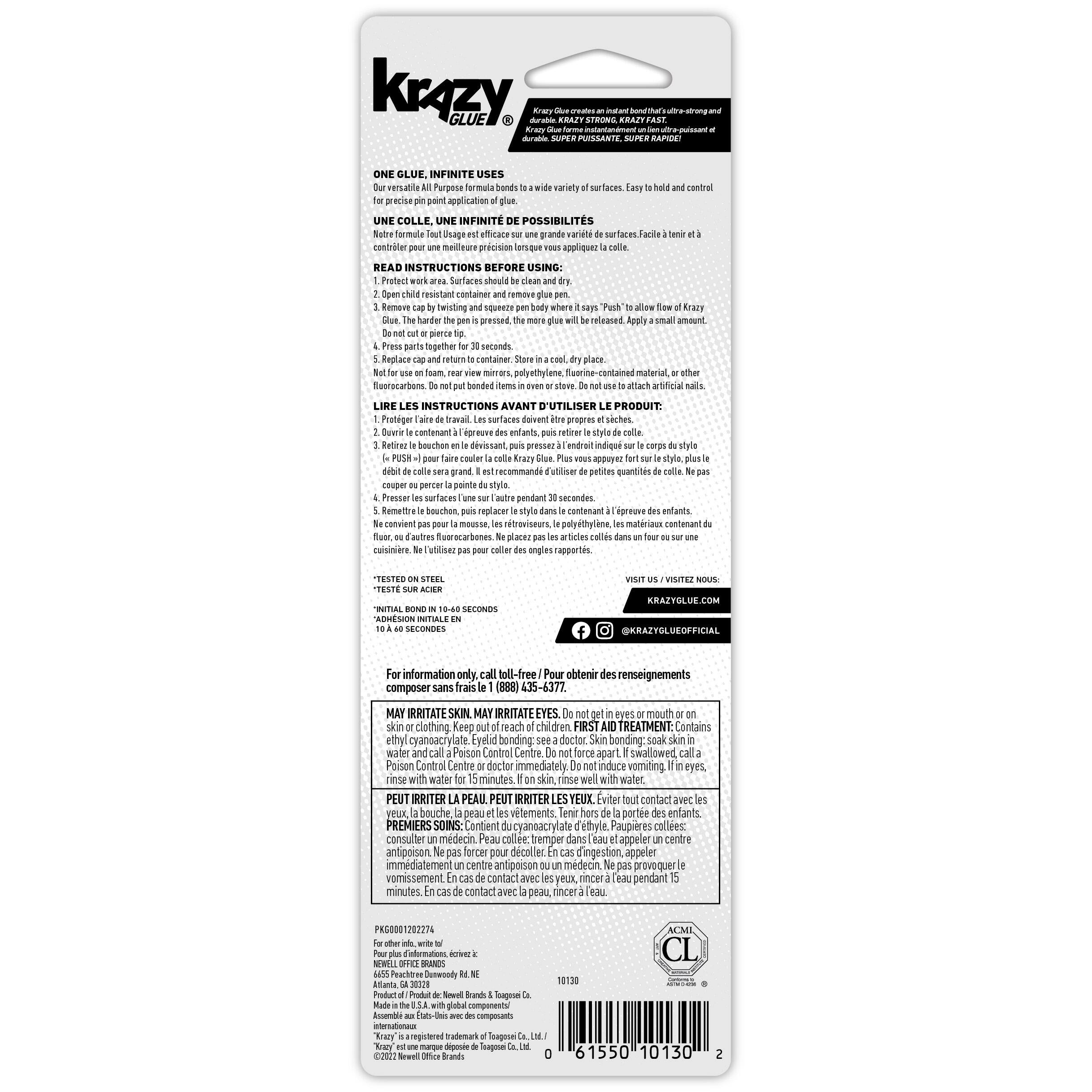 12 Pack: Krazy Glue® All Purpose Super Glue Precision Pen