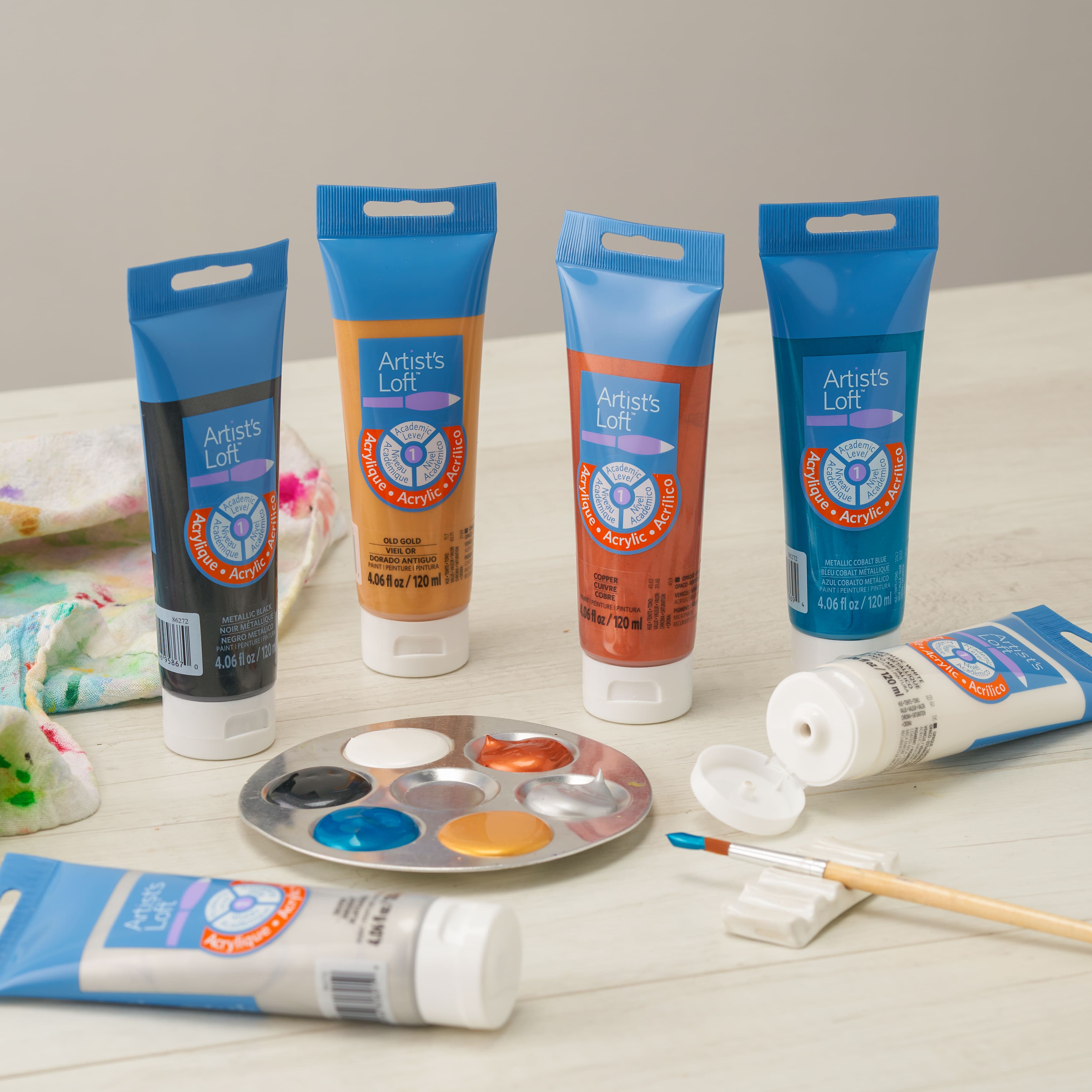 Metallic 6 Colour Acrylic Paint Set by Artist's Loft™