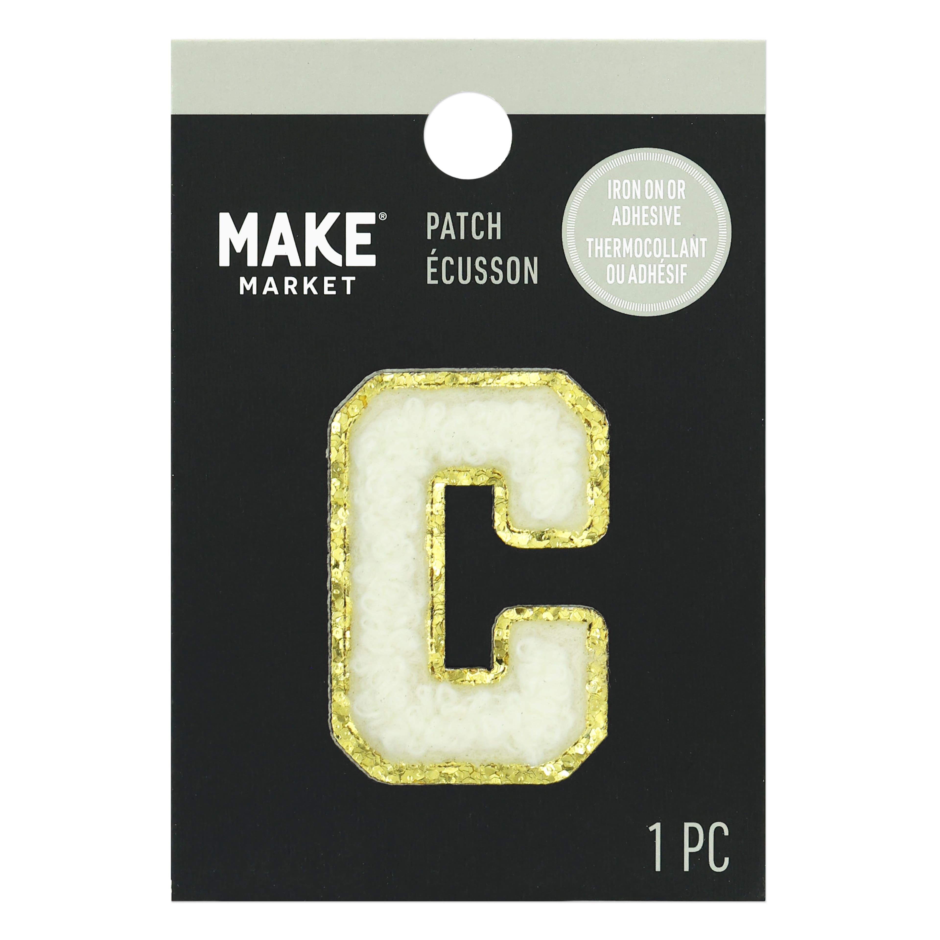 1.5&#x22; White Chenille Patch by Make Market&#xAE;