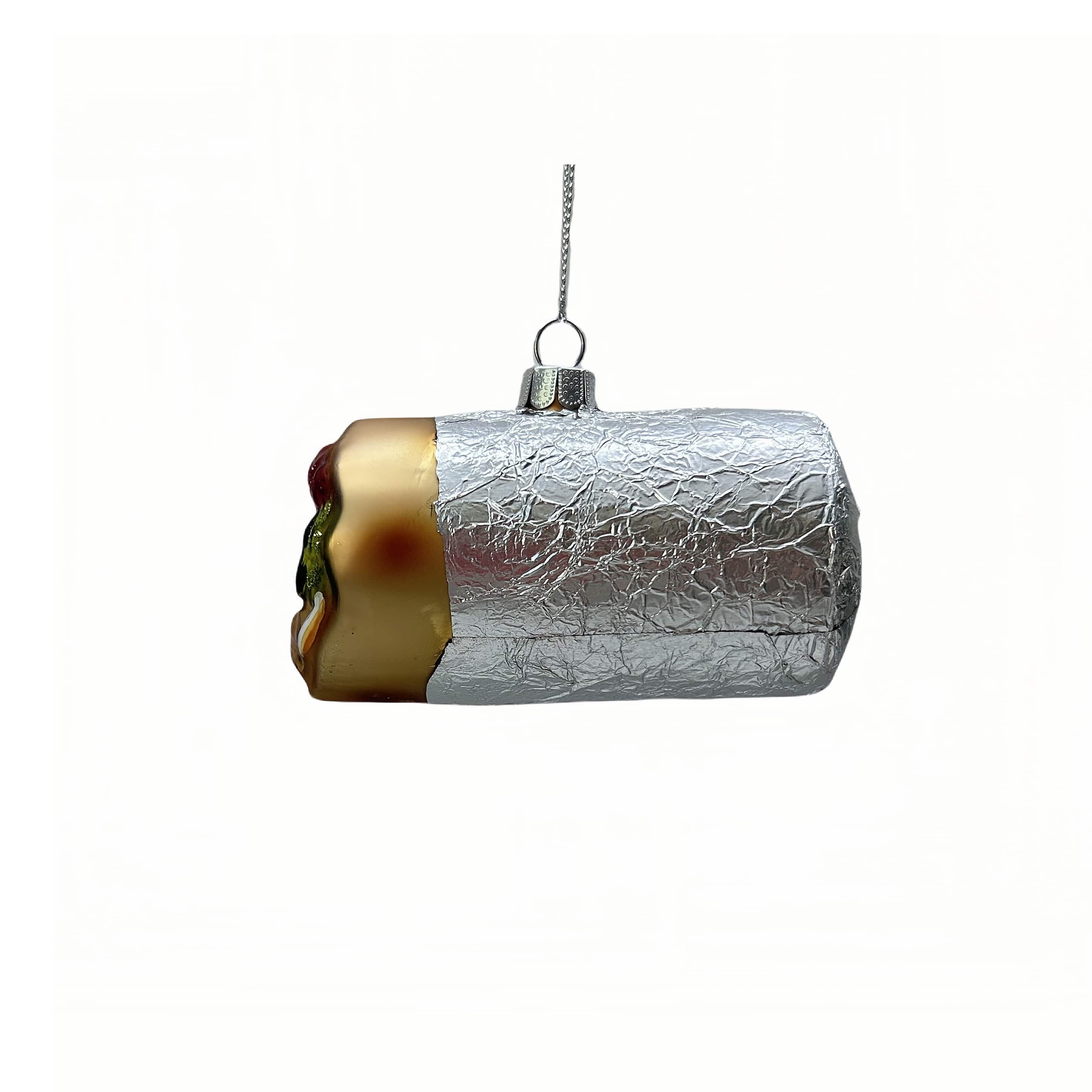 4&#x22; Wrapped Burrito Glass Ornament by Ashland&#xAE;