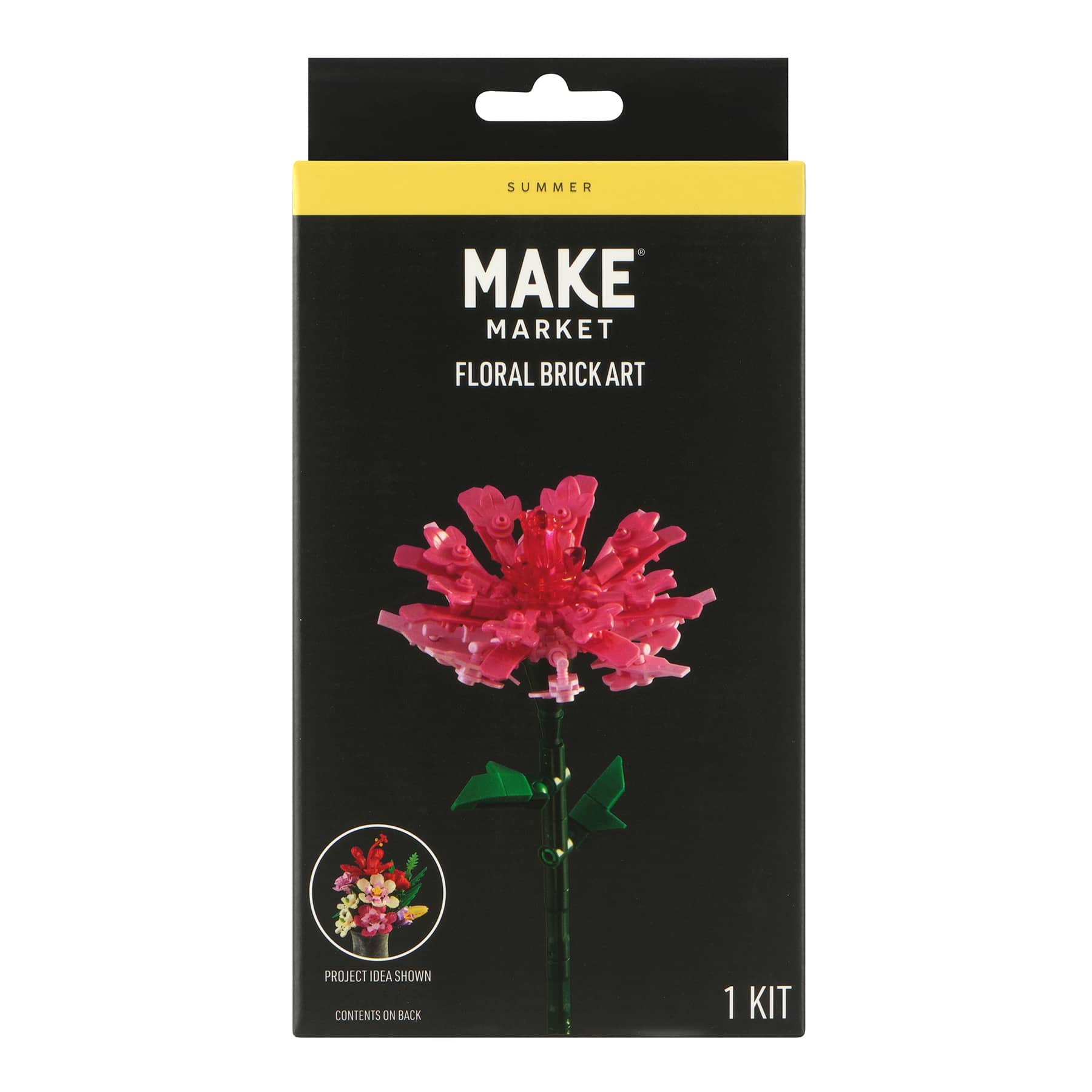 Carnation Floral Brick Art Kit by Make Market&#xAE;