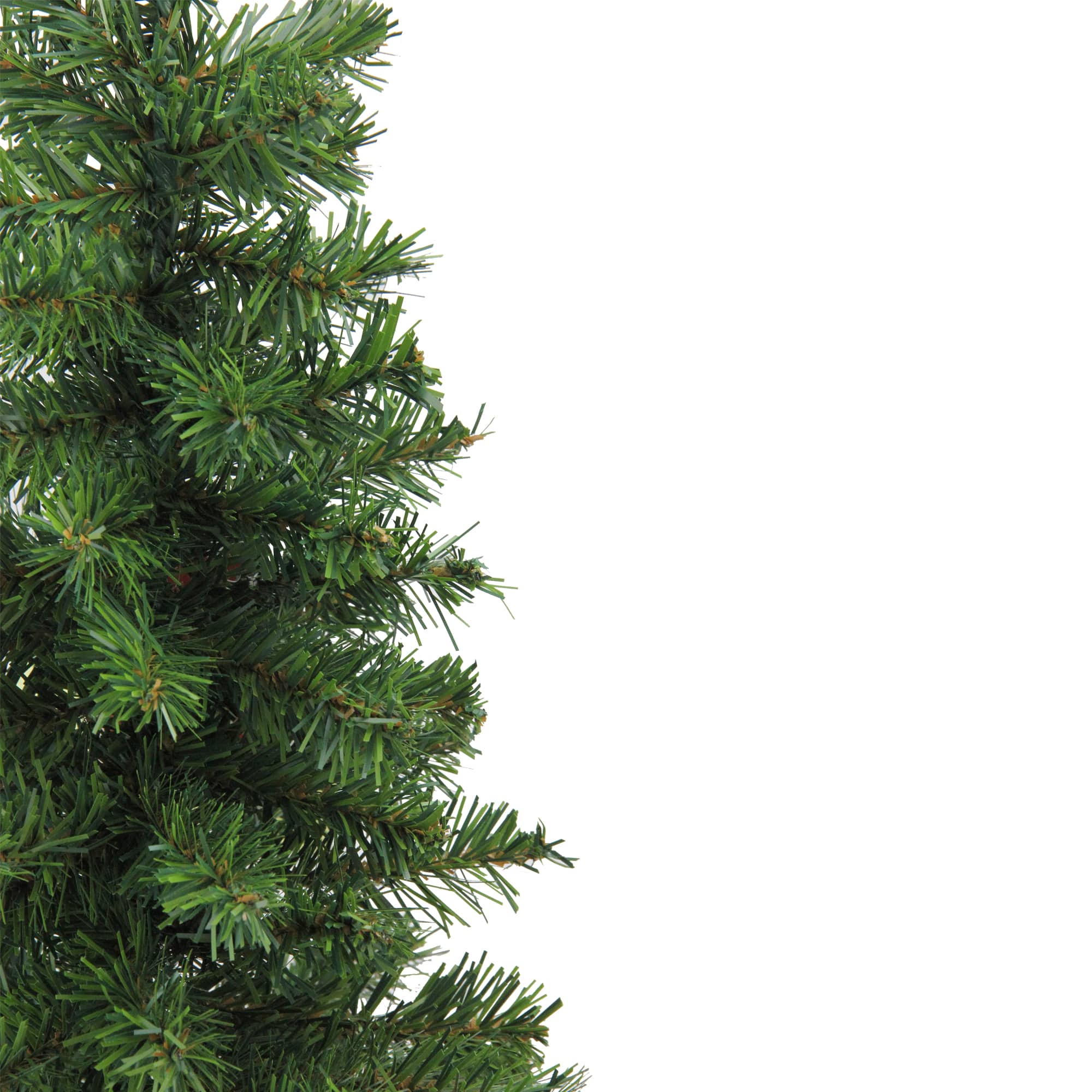 15&#x22; Unlit Alpine Slim Artificial Christmas Tree with Wood Base