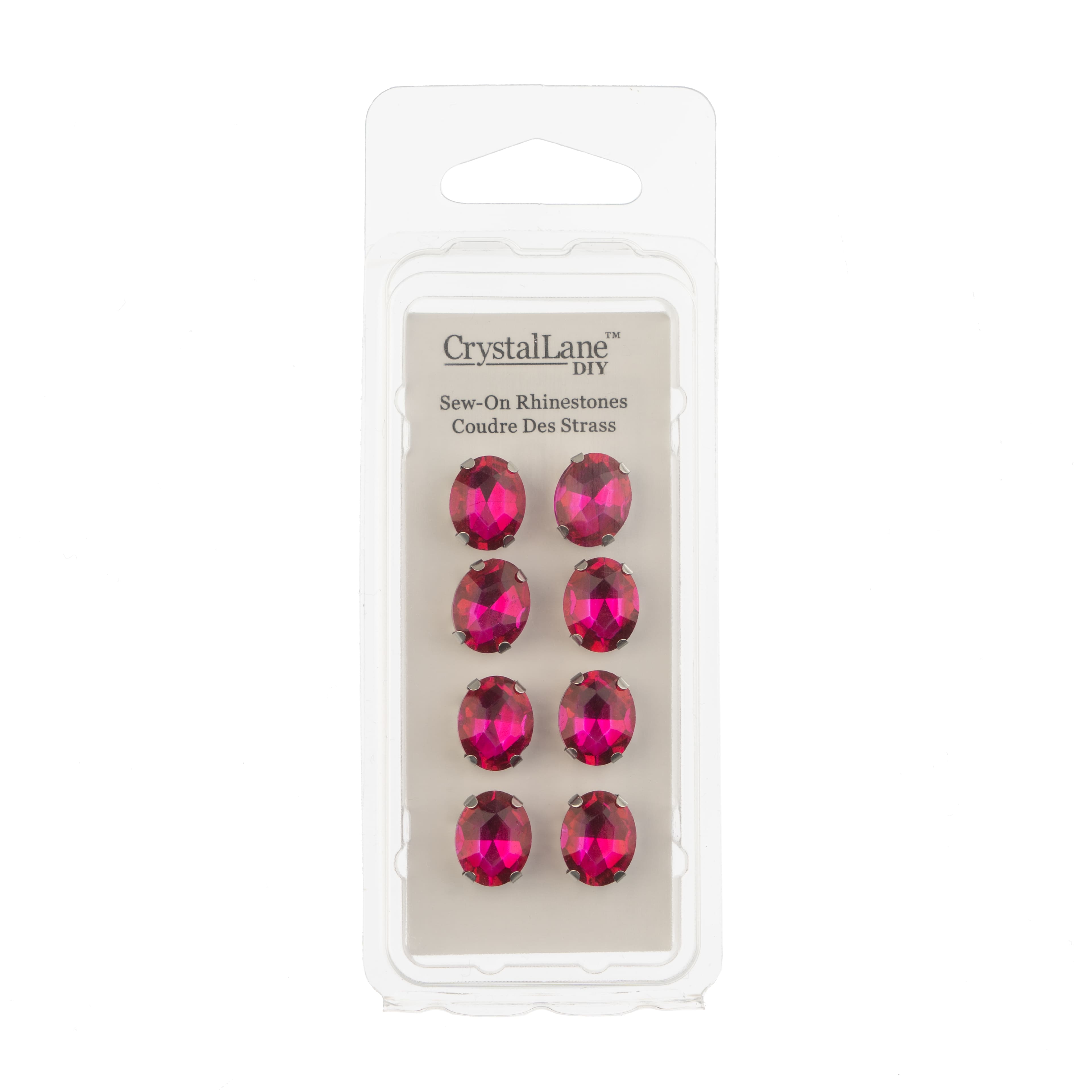 John Bead Crystal Lane 10mm Sew-On Rhinestones, 8ct.