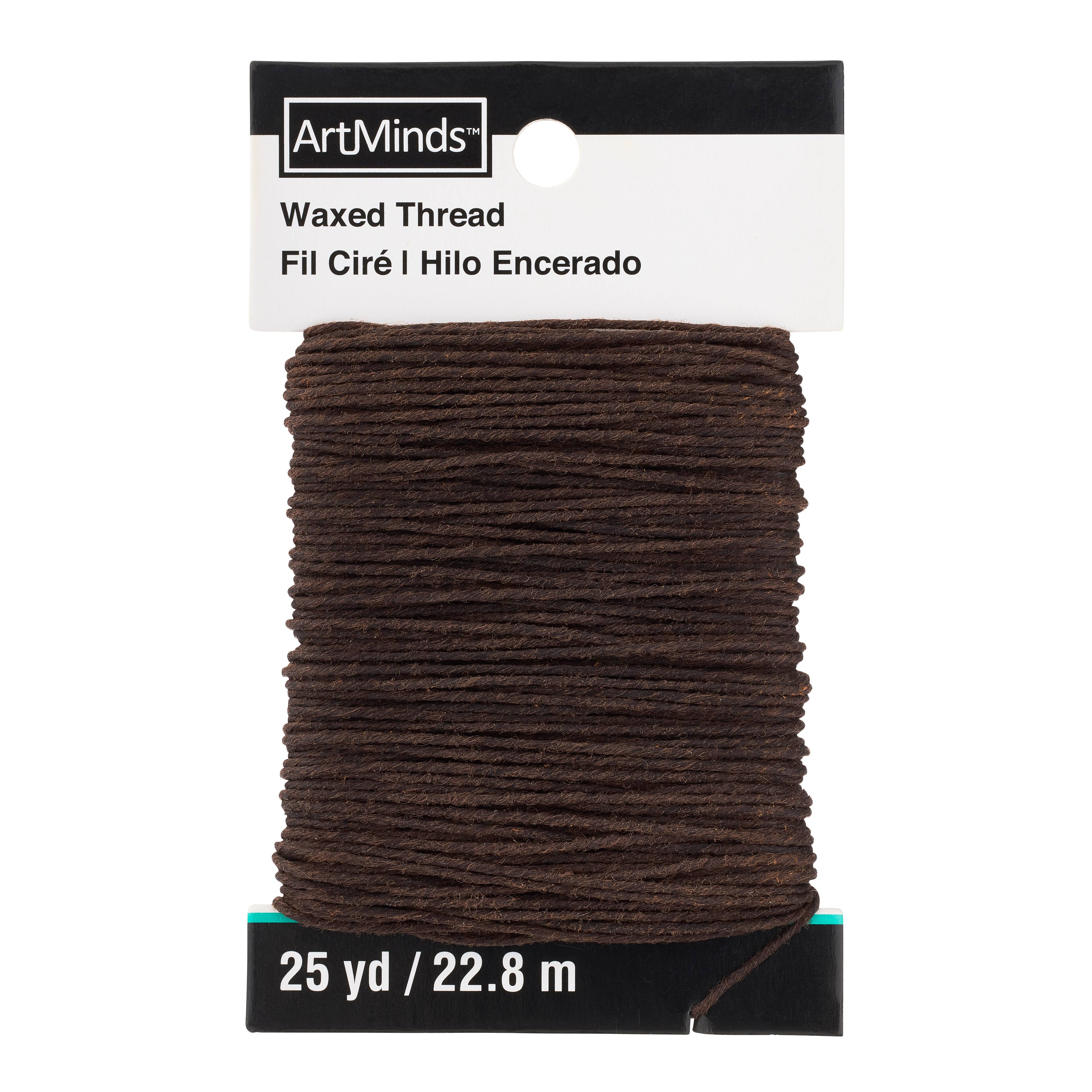 Waxed Thread by ArtMinds in Brown | 25 yd